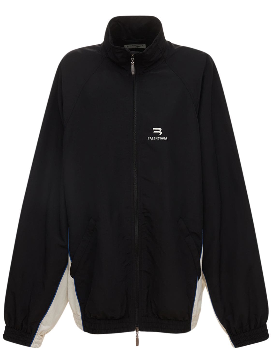 Balenciaga Medium Fit Tracksuit Nylon Jacket In Black | ModeSens