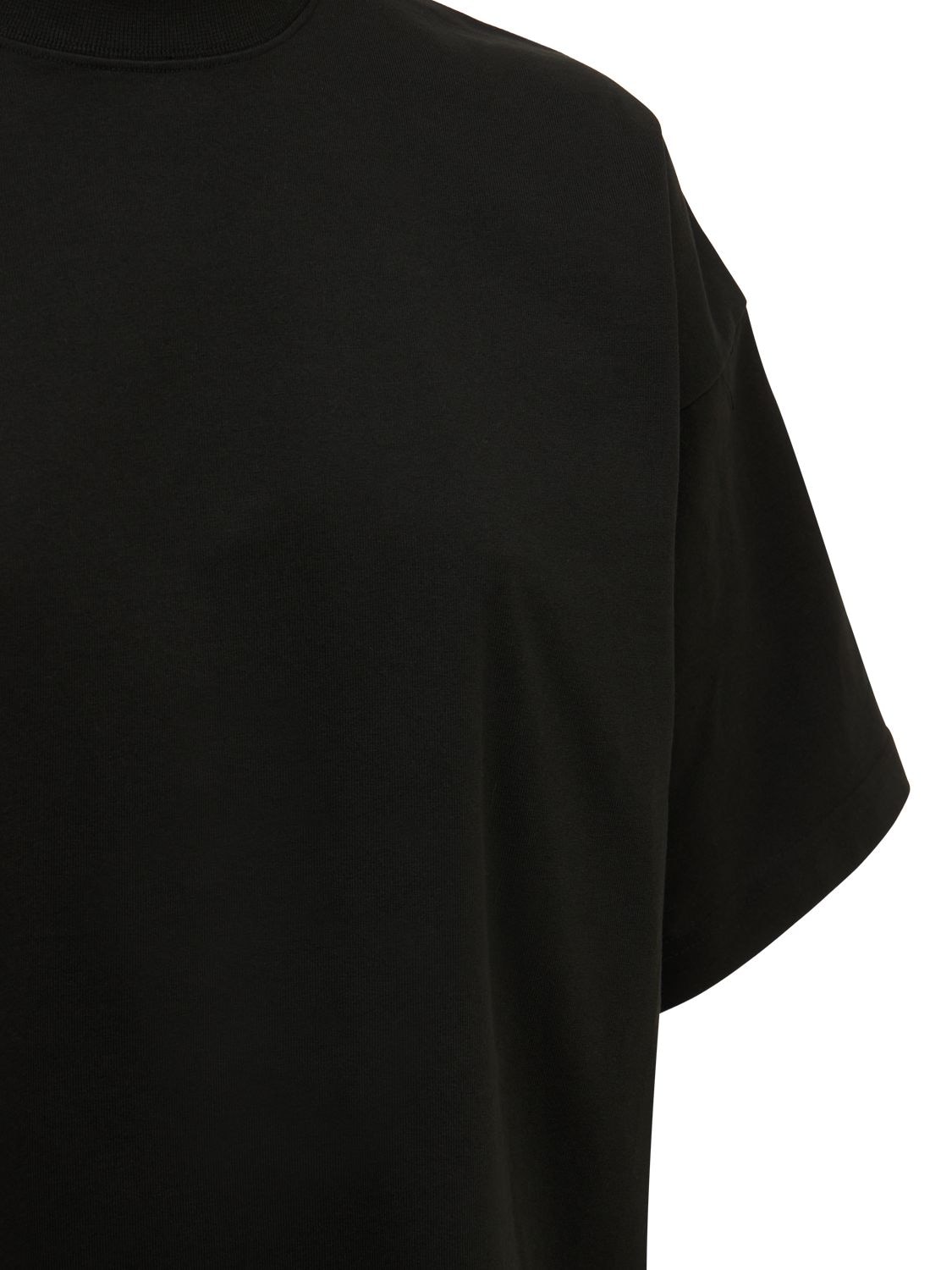 Shop Balenciaga Oversize Cotton T-shirt In Black