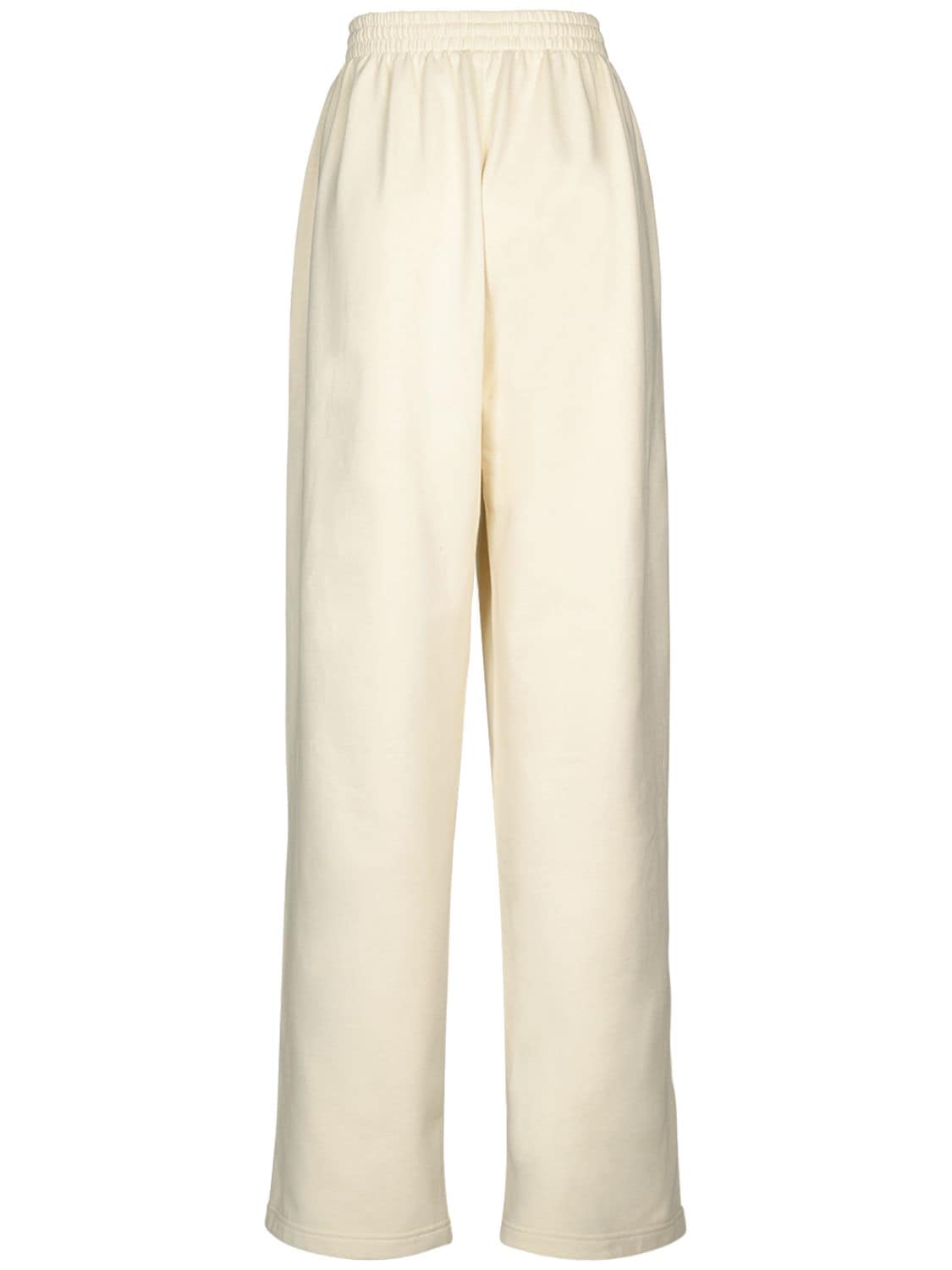 Shop Balenciaga Political Campaign Cotton Jogging Pants In Cream
