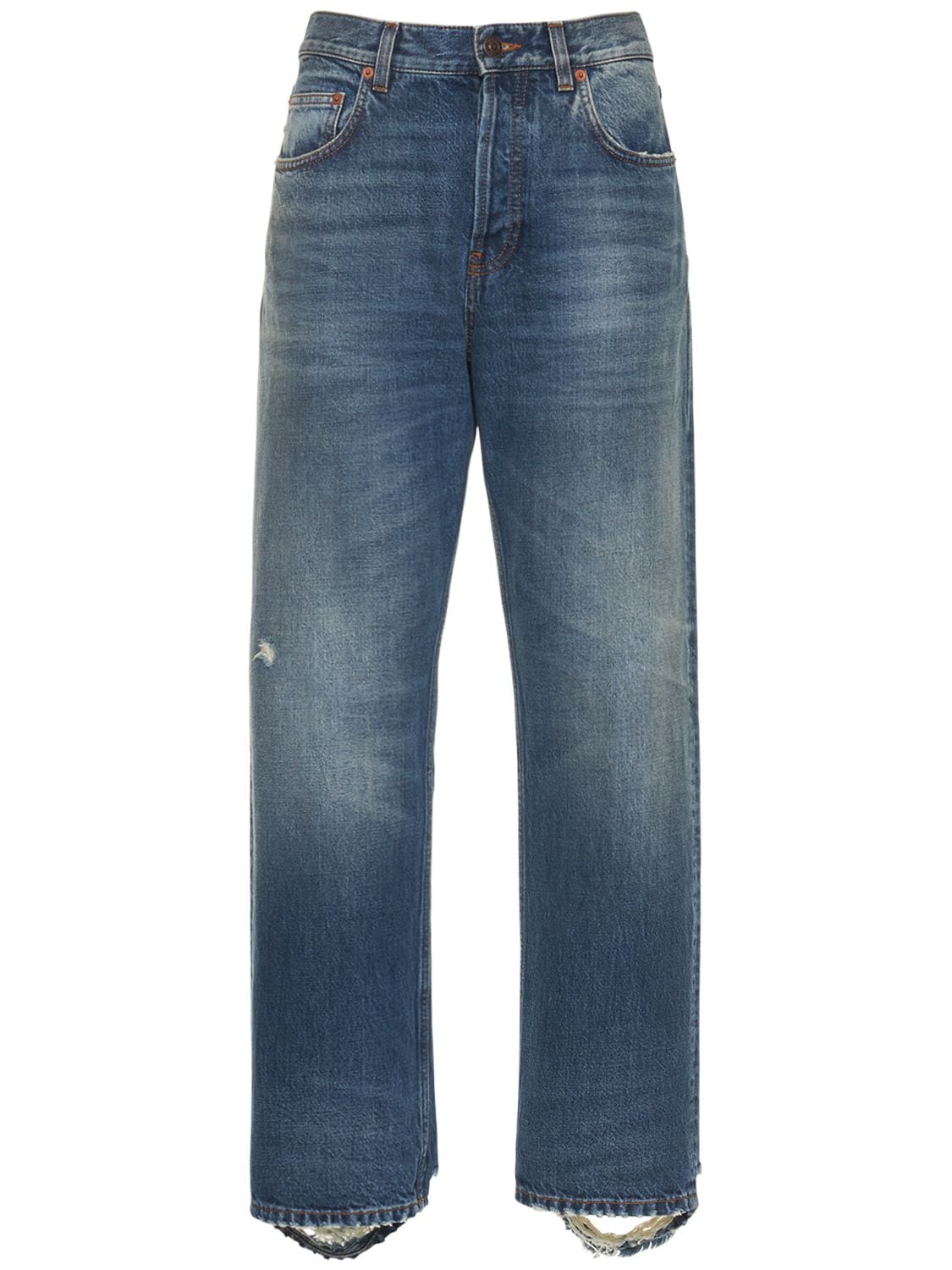 Slim Fit Vintage Denim Jeans