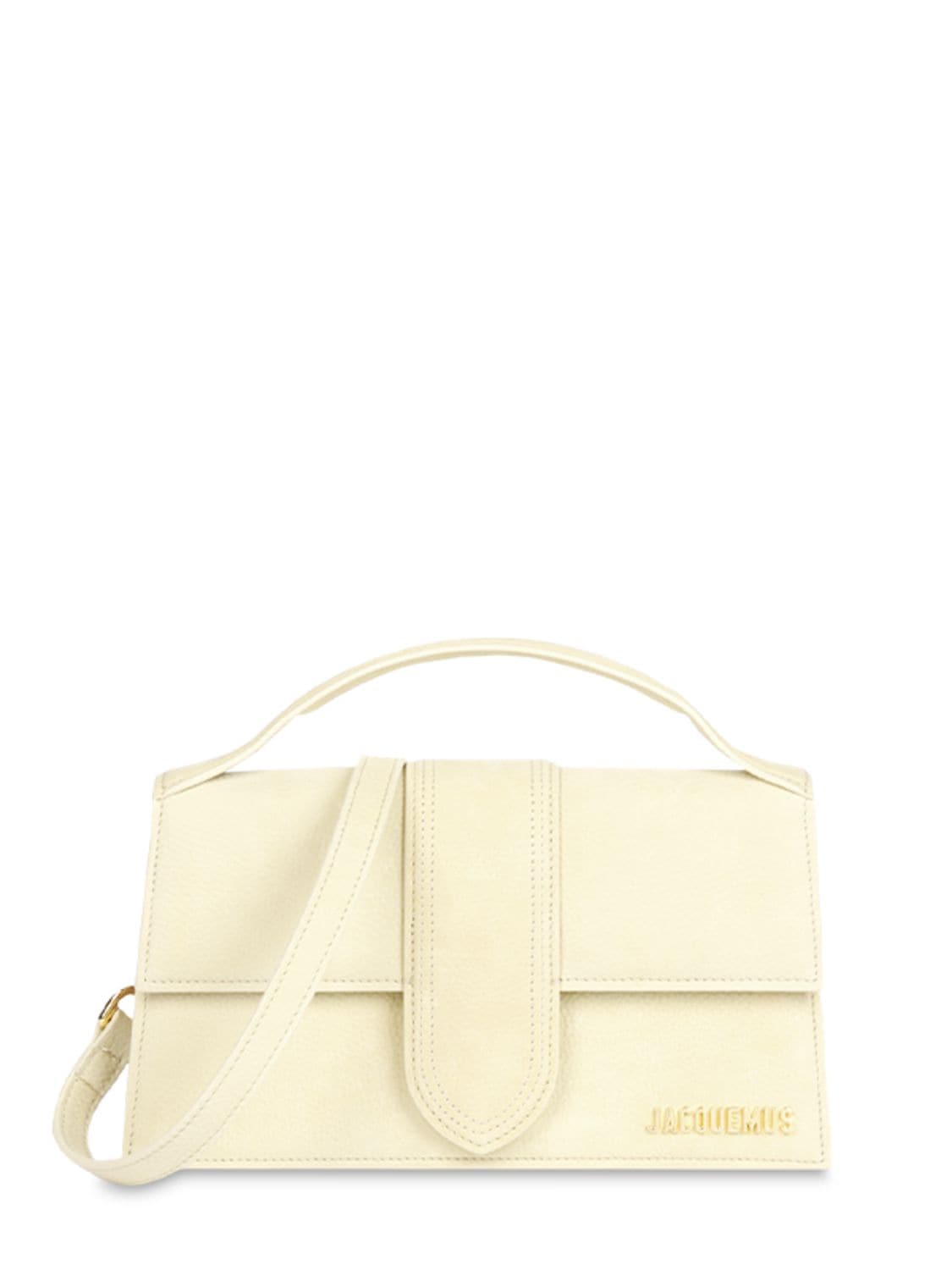 Jacquemus Le Grand Bambino Grained Leather Bag In Light Yellow | ModeSens