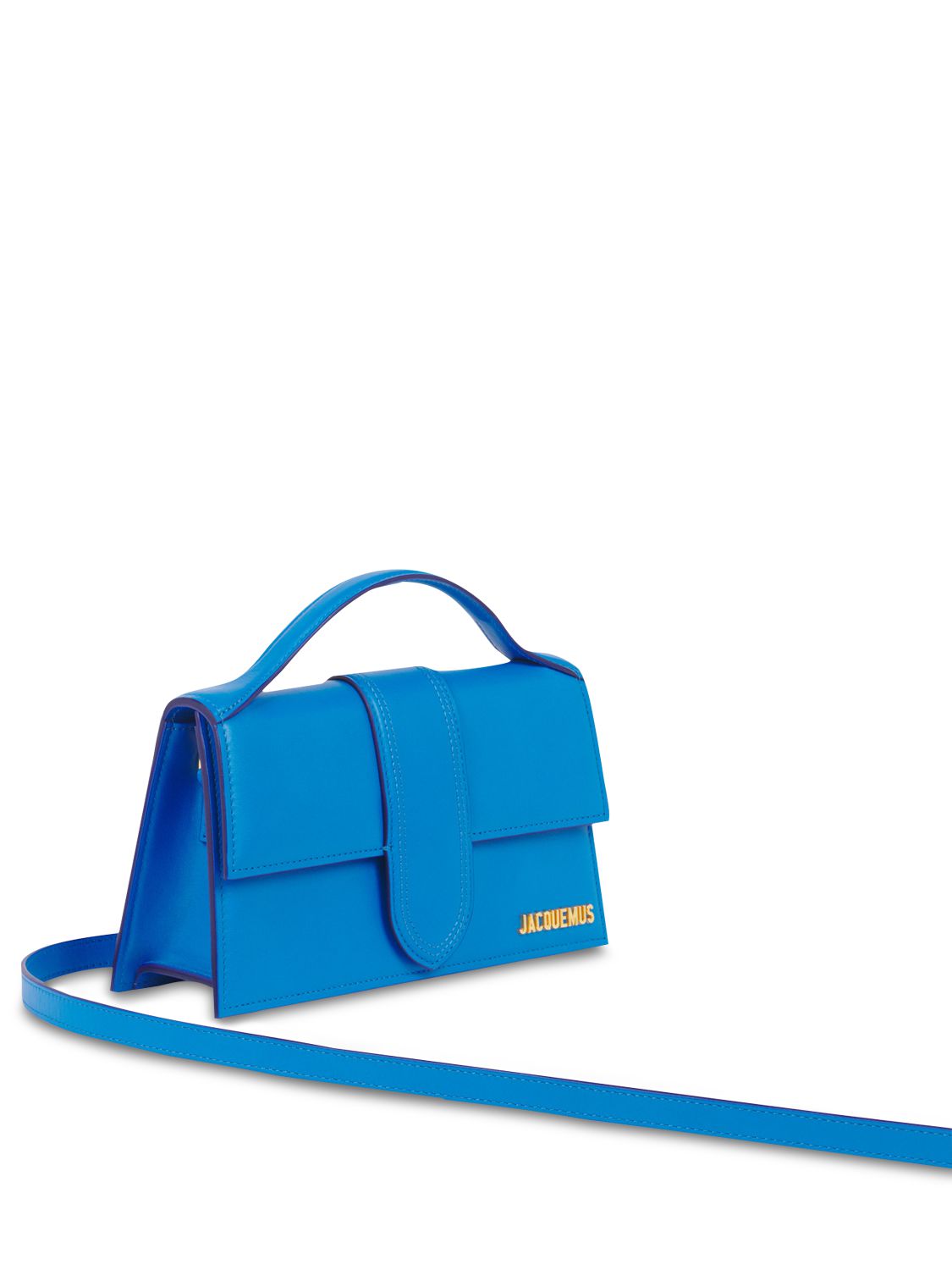 Jacquemus Le Grand Bambino Grained Leather Bag In Blue ModeSens