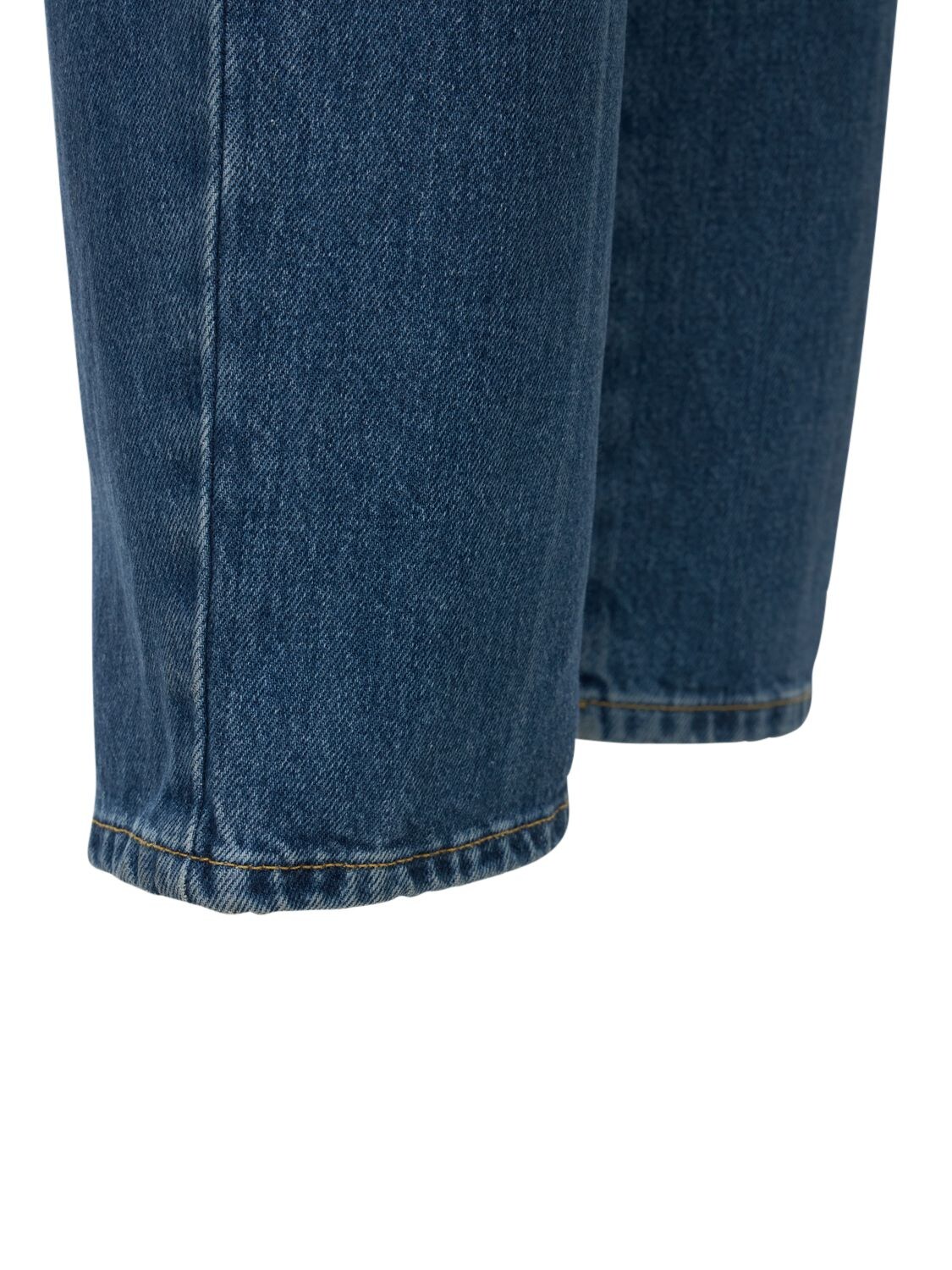 Shop Gucci Denim Eco Bleached Straight Jeans In Blue,mix