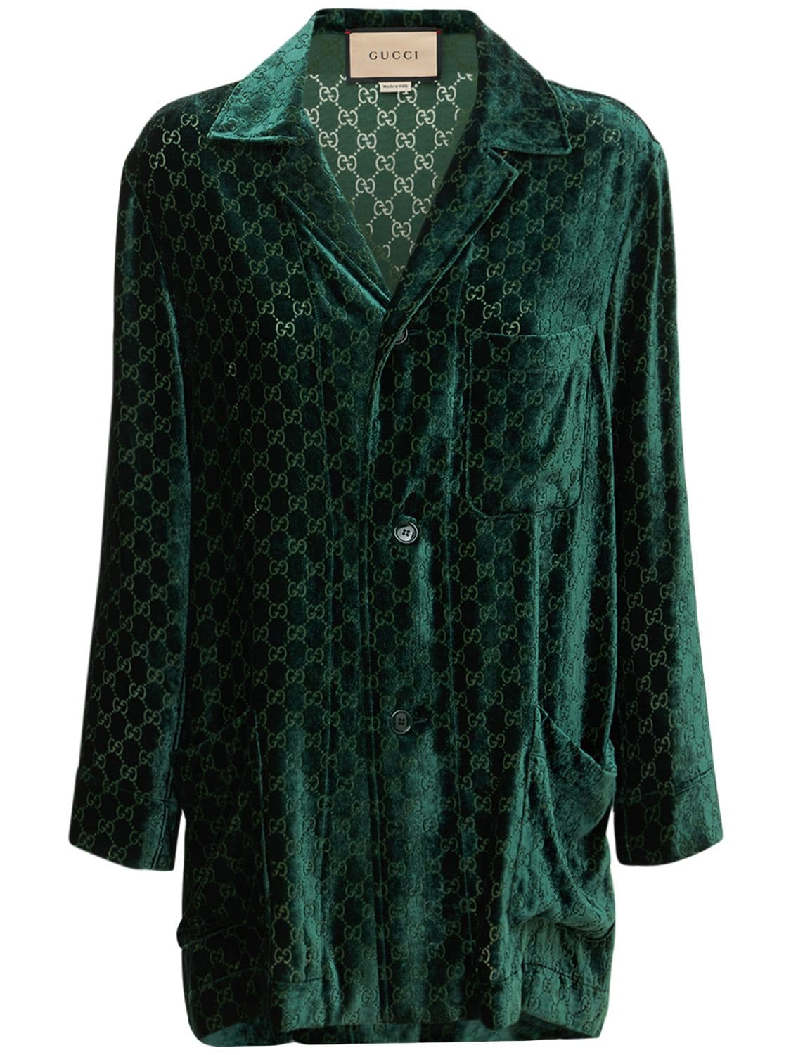 dark green gucci shirt