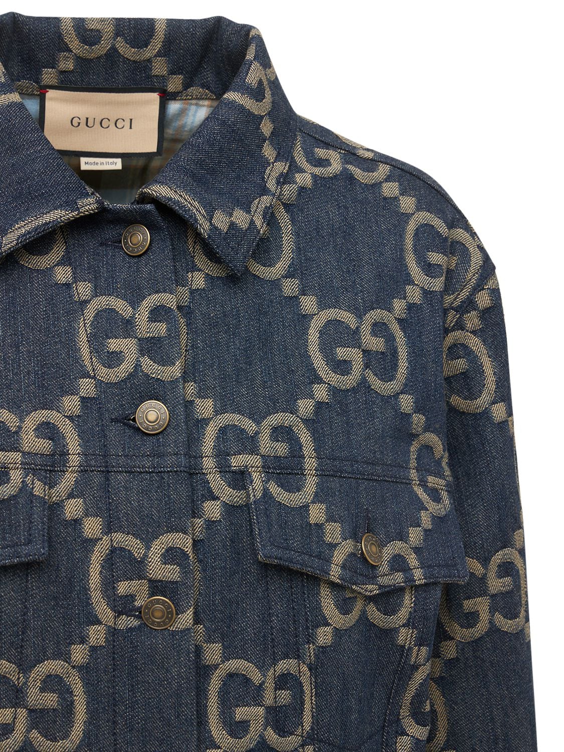 GG Reversible Denim Jacket in Blue - Gucci