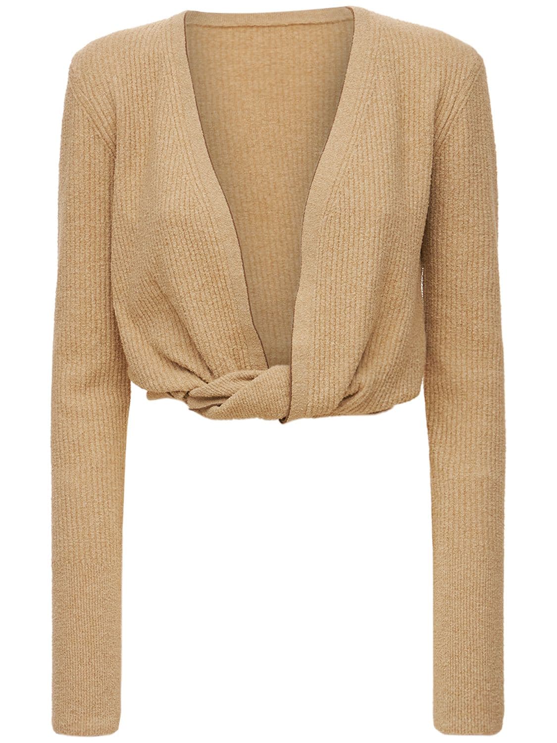 JACQUEMUS LE GILET NOUE TWISTED SWEATER