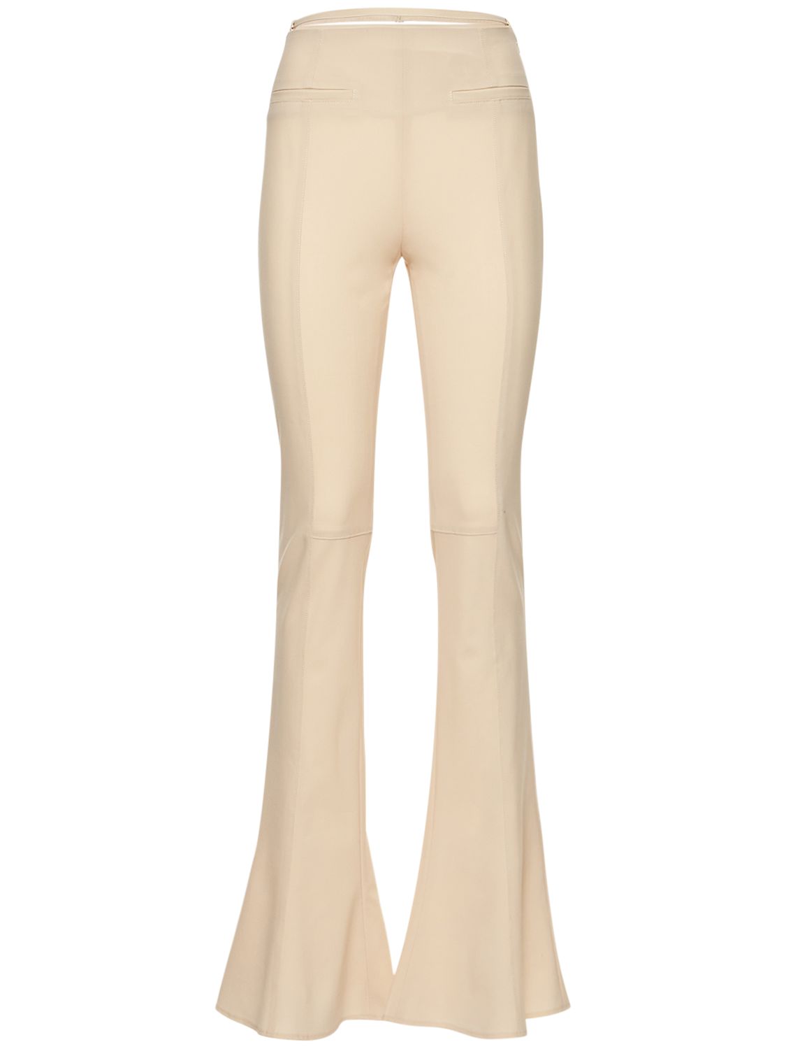 Le pantalon tangelo wool flared pants 