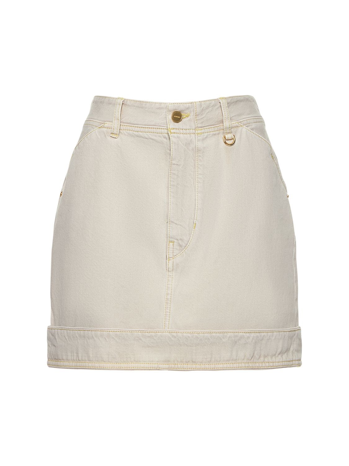 Jacquemus - La jupe de nimes denim mini skirt - Off-White | Luisaviaroma