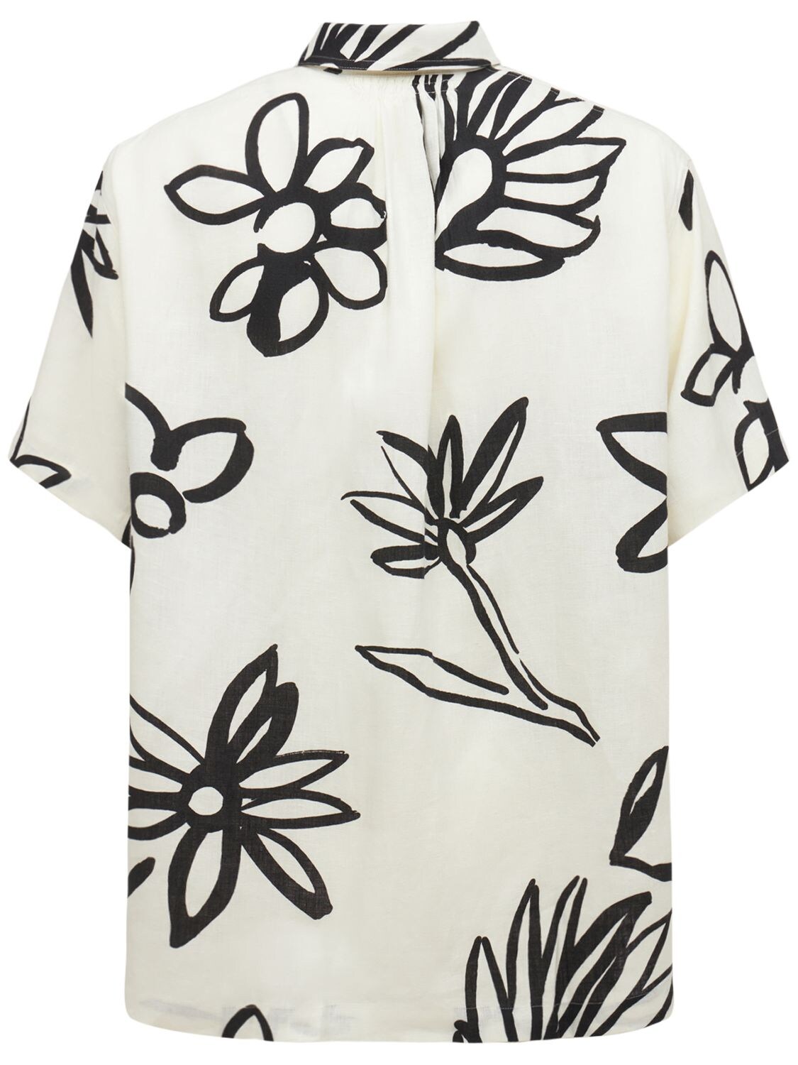 JACQUEMUS La Chemise Moisson Printed Linen Shirt | Smart Closet