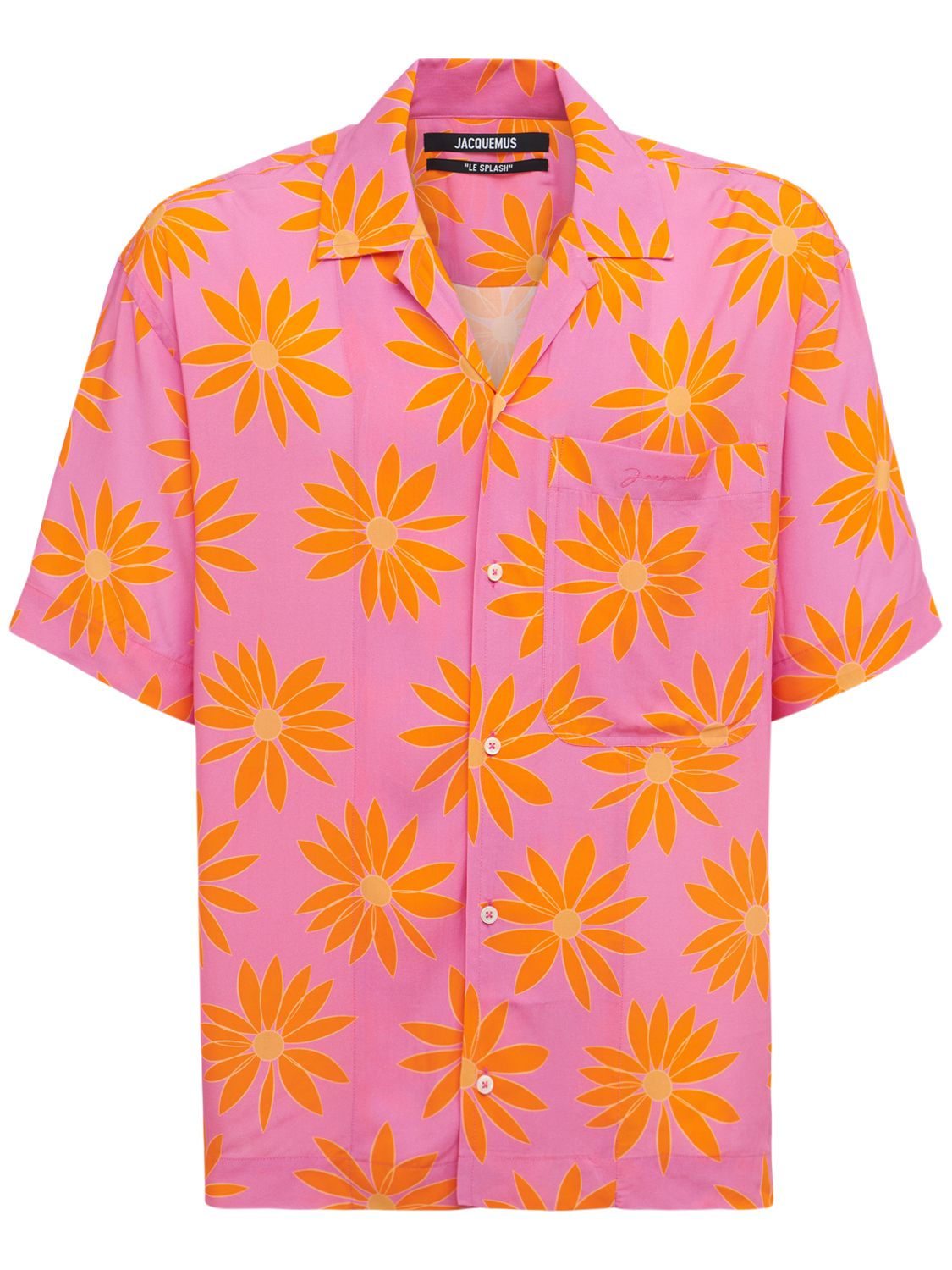 La chemise simon printed viscose shirt 