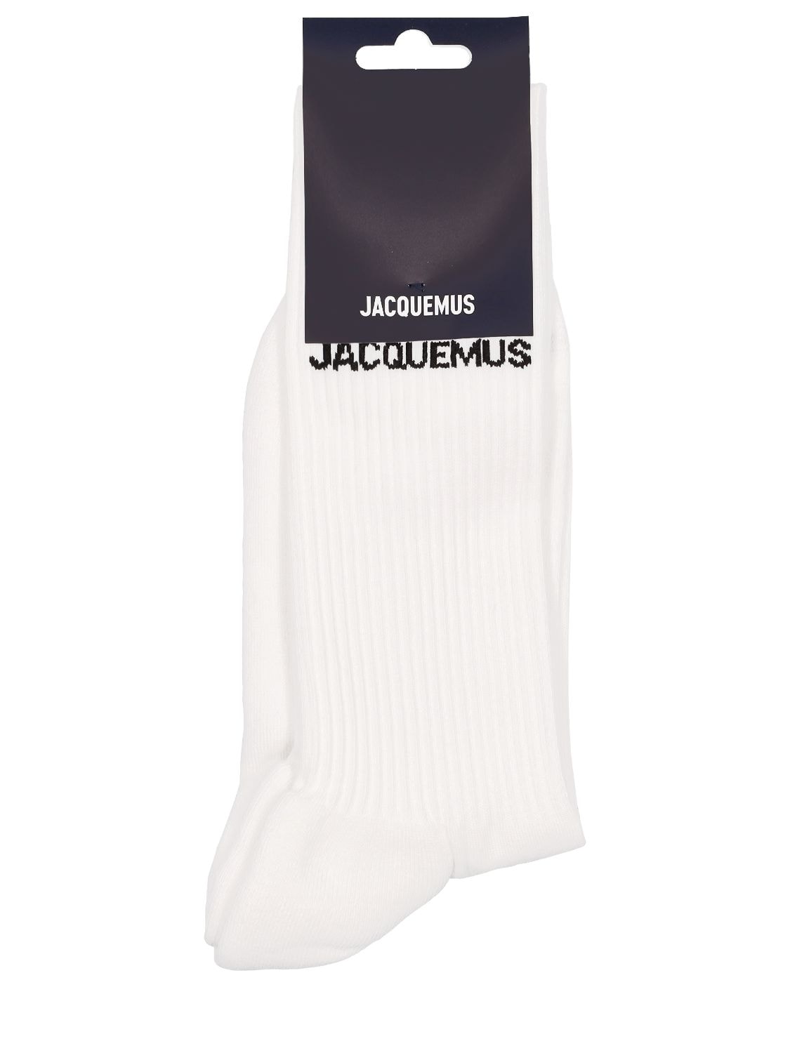 Jacquemus Les Chaussettes Cotton Blend Socks In White