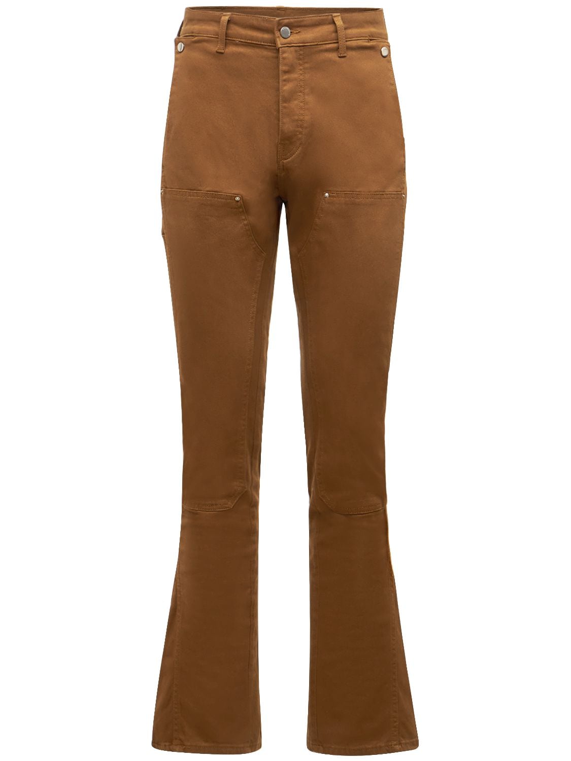Flaneur Homme Carpenter Flared Jeans In Brown