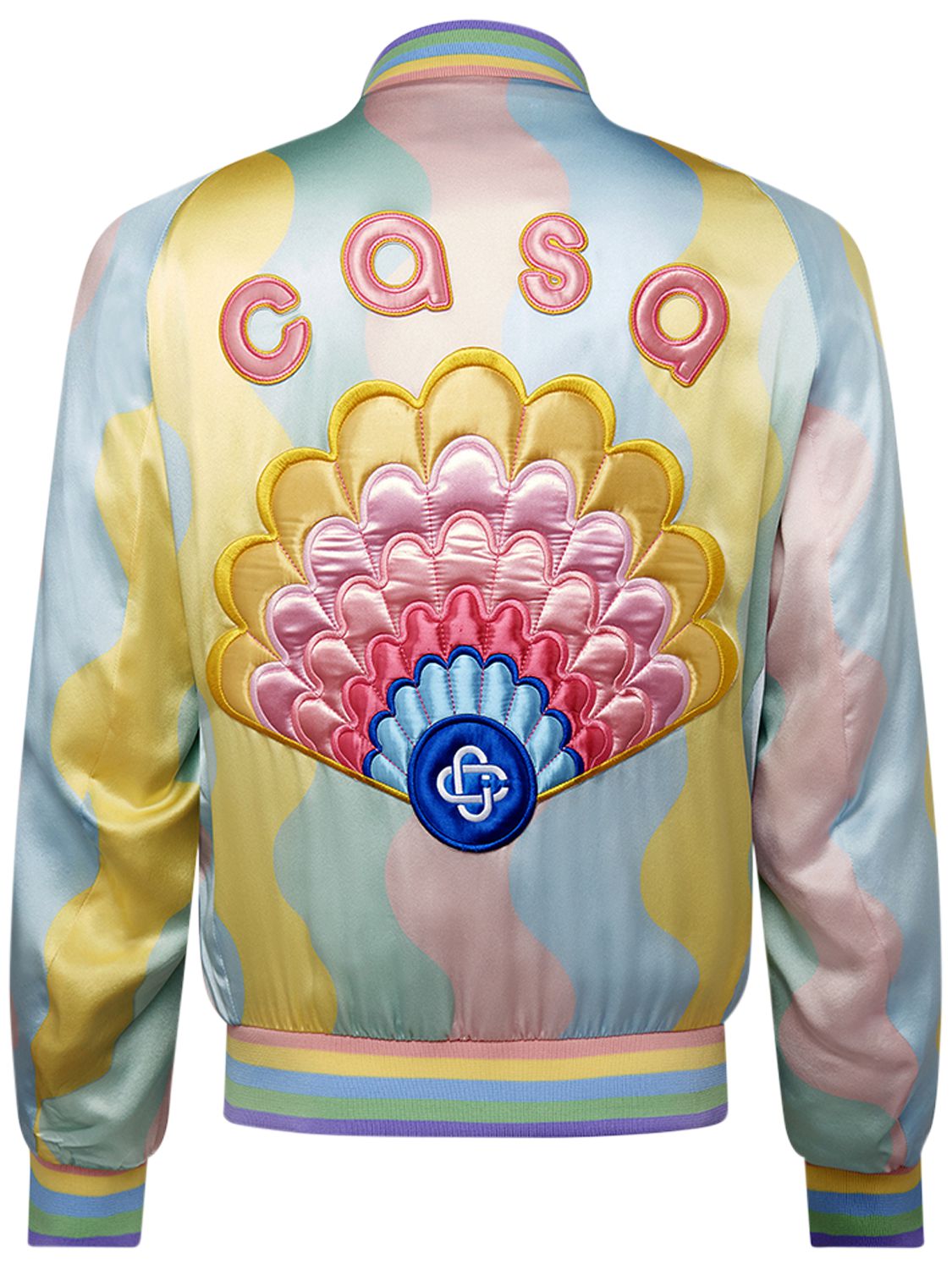 Shell Wave Print Sil...