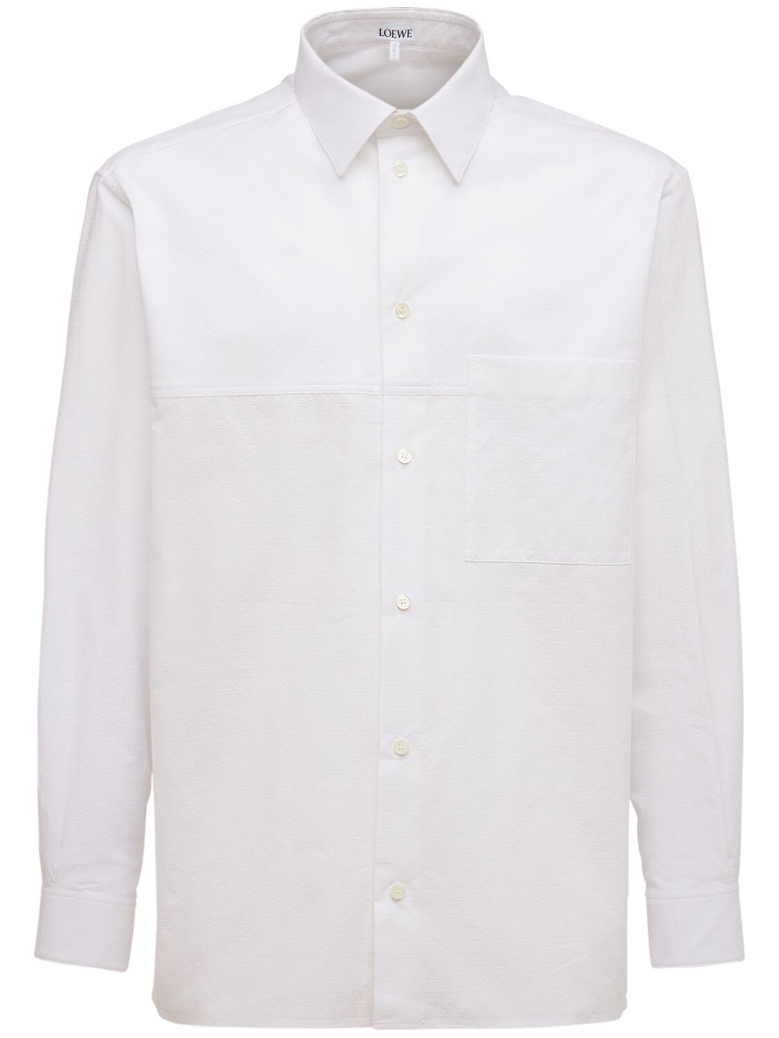 Anagram Jacquard Cotton Shirt