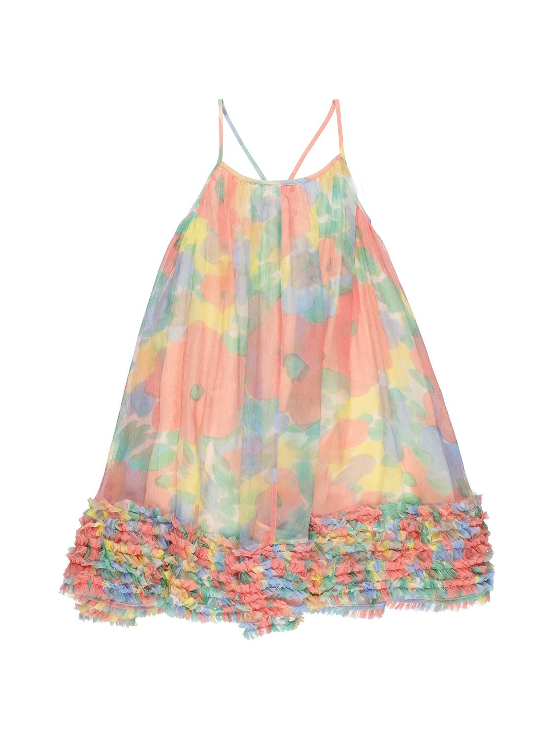 Stella Mccartney Kids - Printed silk georgette dress - | Luisaviaroma