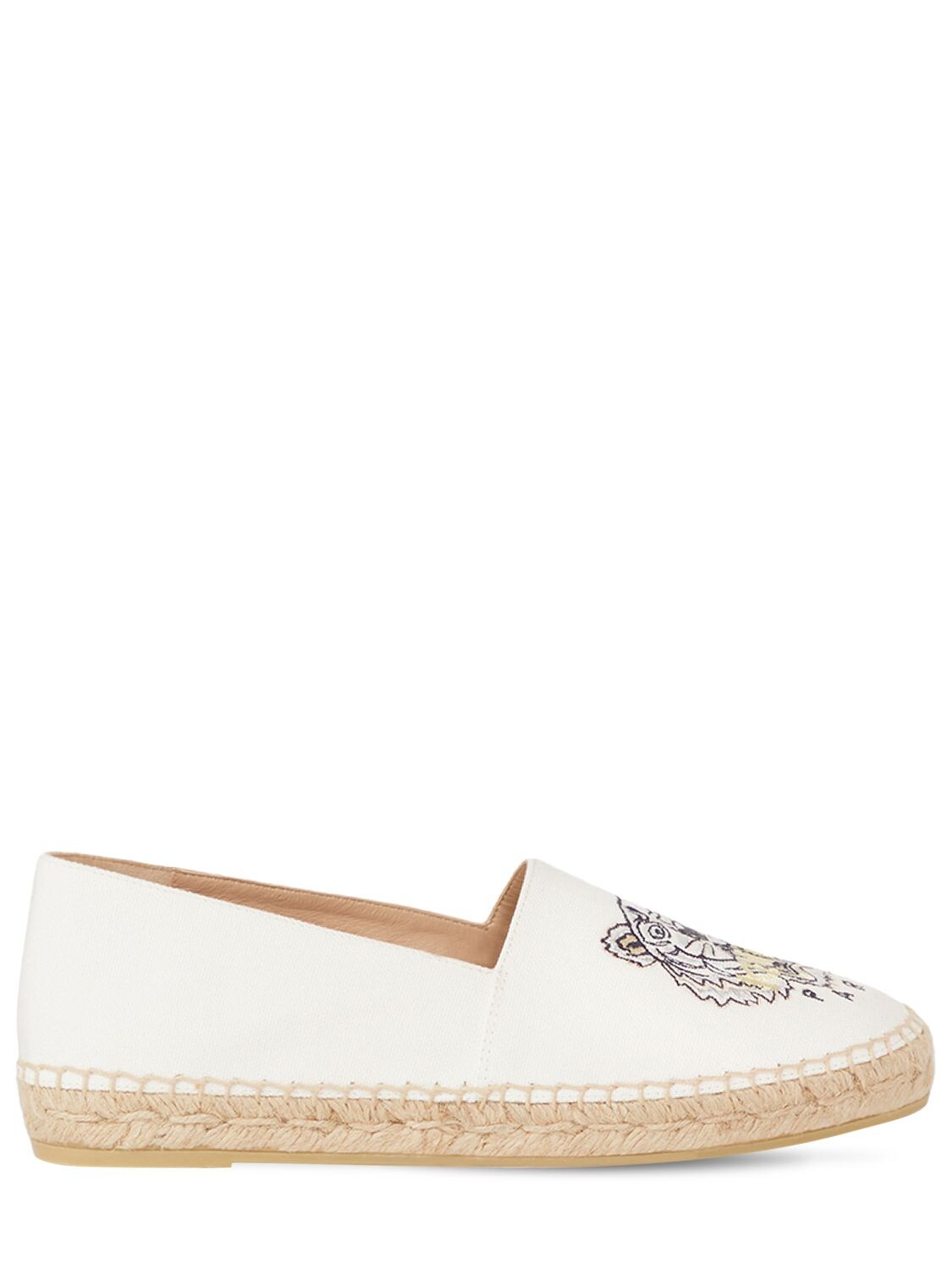 KENZO 10MM COTTON CANVAS ESPADRILLES