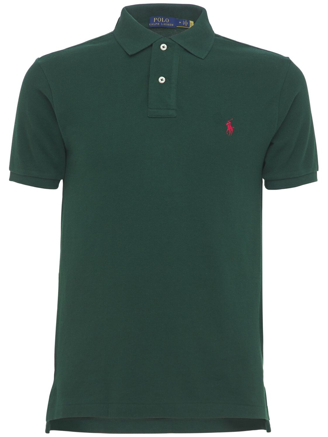 Shop Polo Ralph Lauren Cotton Piquet Polo Shirt In College Green