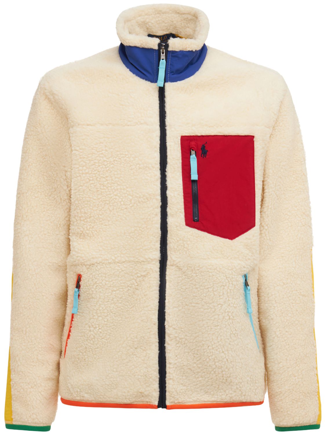 polo multi color jacket