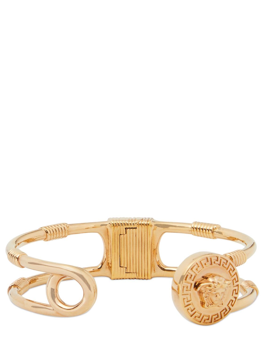 Versace Women's Goldtone Medusa Safety-pin Cuff In Gold