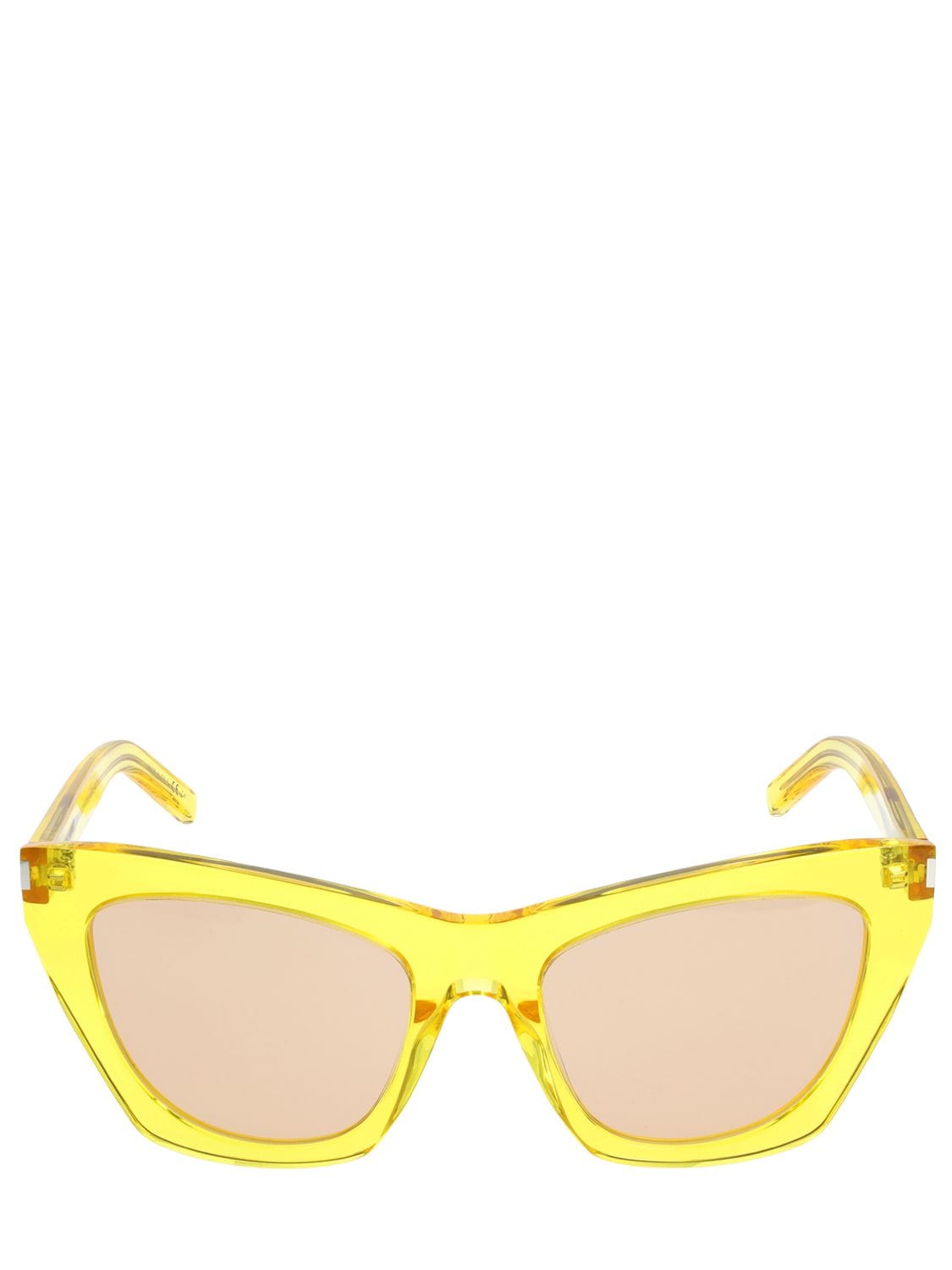 Saint Laurent Ysl Nw Sl214 Kate Sunglasses In Yellow | ModeSens