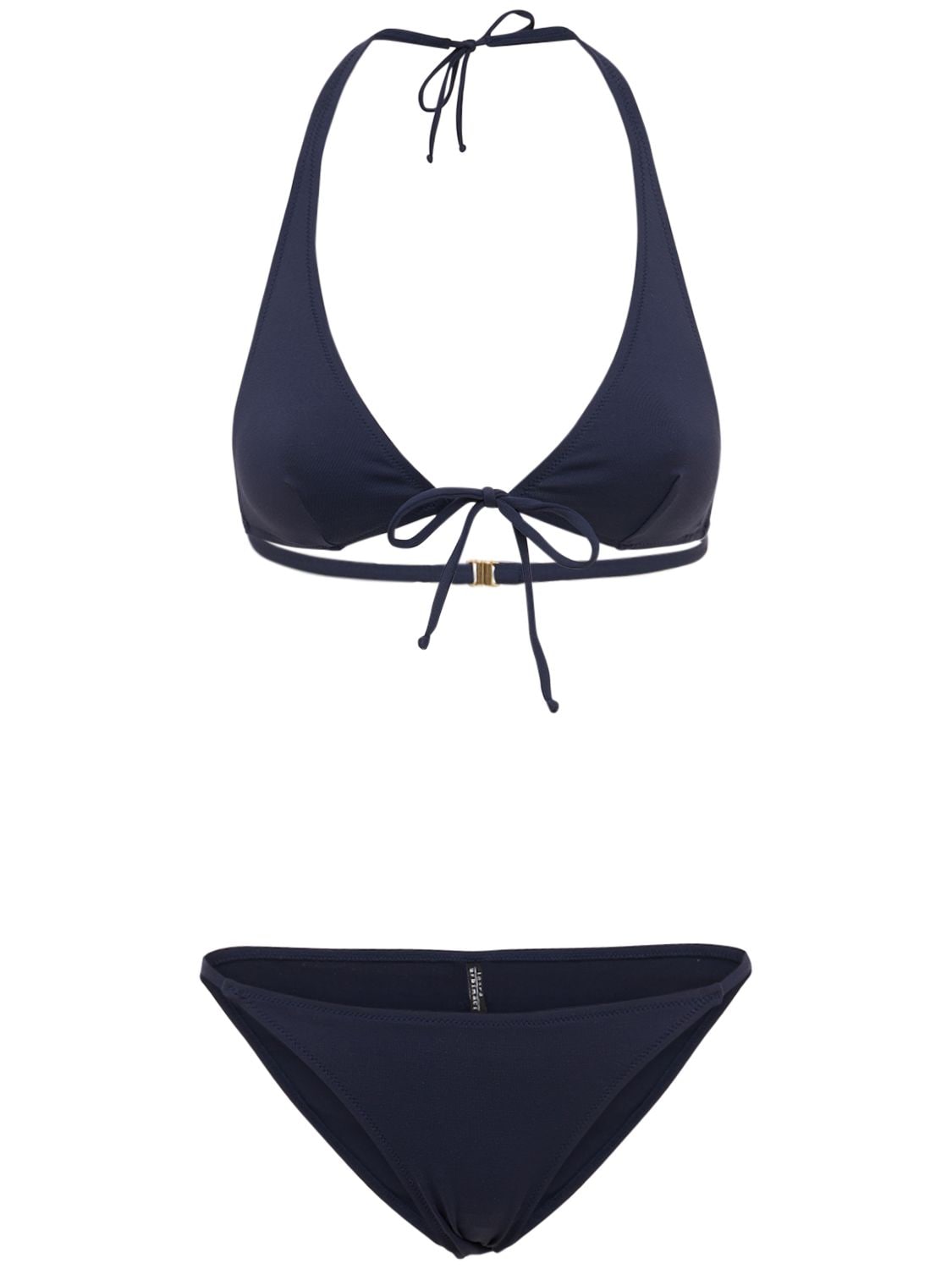 Laura Urbinati Stretch Tech Bikini Set In Dark Blue | ModeSens