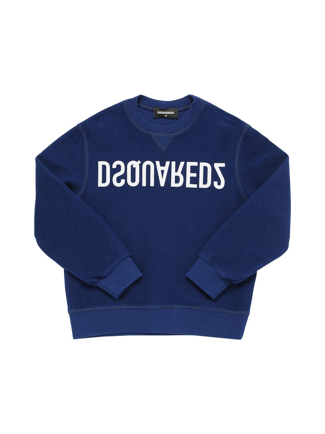 DSQUARED2 LOGO COTTON SWEATSHIRT,75I91W007-RDG2NQ2