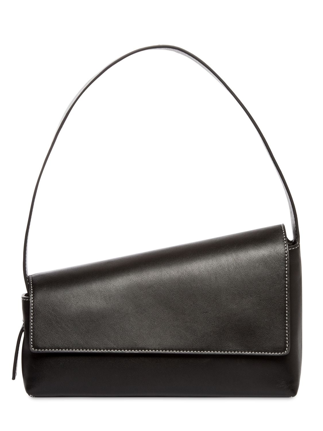 Staud Acute Leather Shoulder Bag In Black | ModeSens