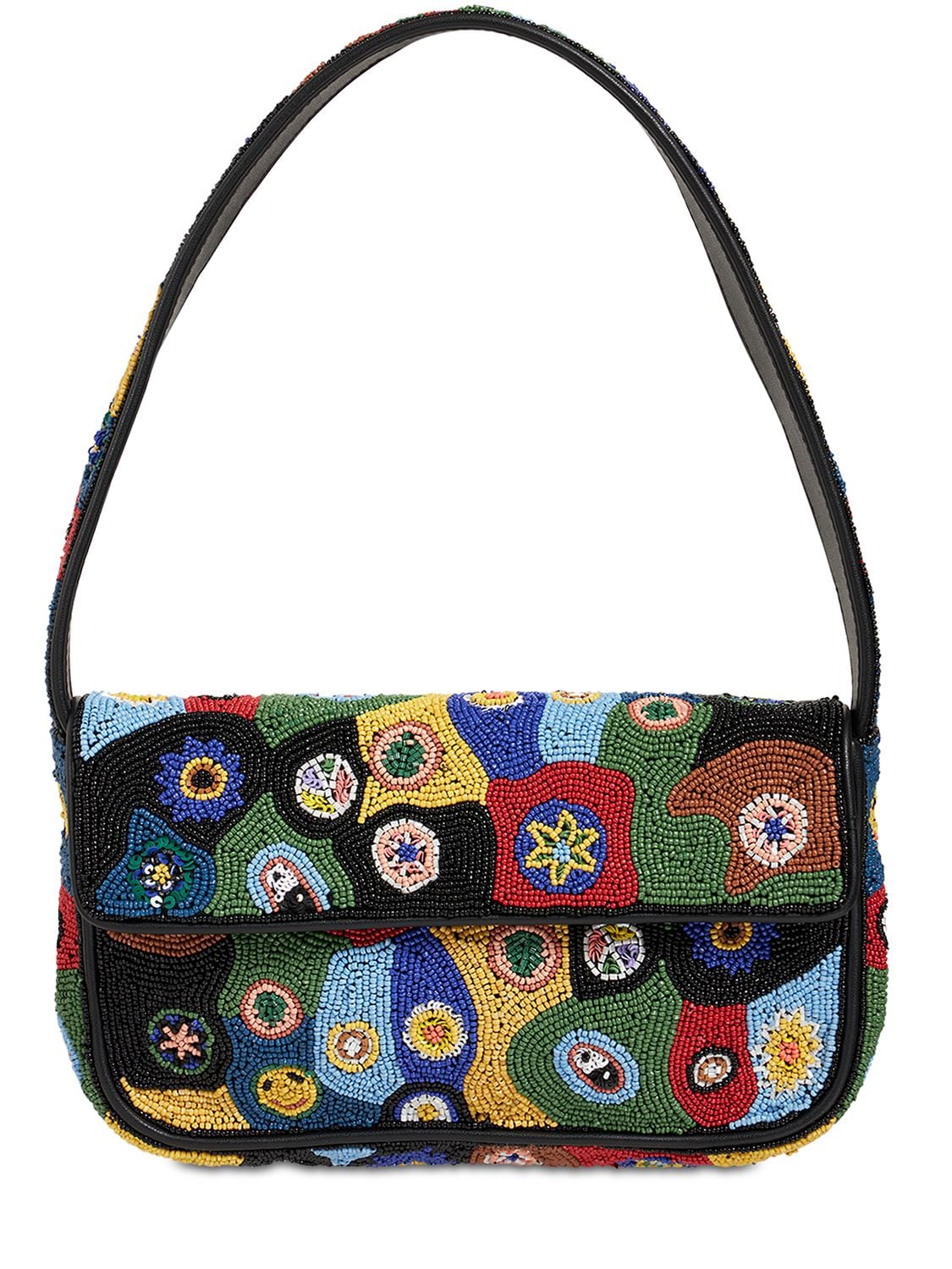 Staud - Tommy beaded millefiori shoulder bag - Multicolor | Luisaviaroma
