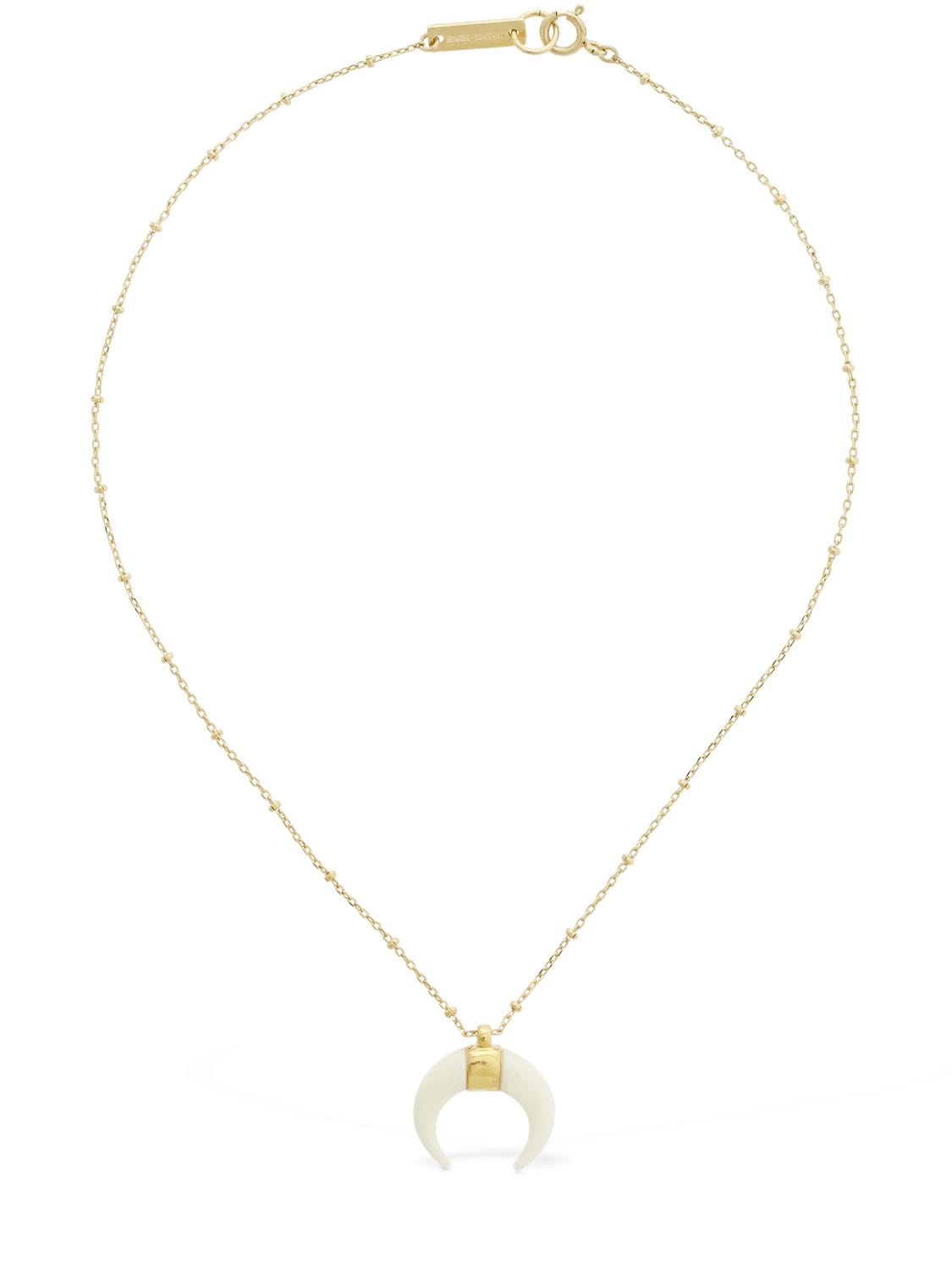 ISABEL MARANT AIMABLE SHORT NECKLACE W/ HORN