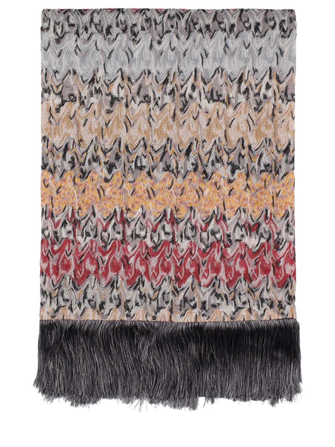 Missoni Home Collection Bethany Throw Blanket W/ Fringe In Multicolor