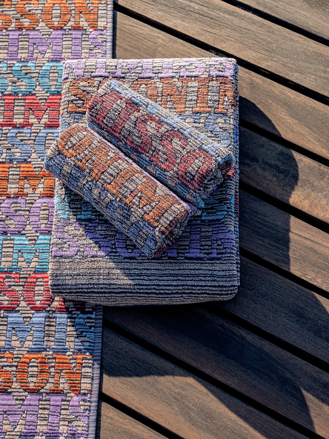 Shop Missoni Home Collection Set Of 5 Blake Cotton Towels In Multicolor