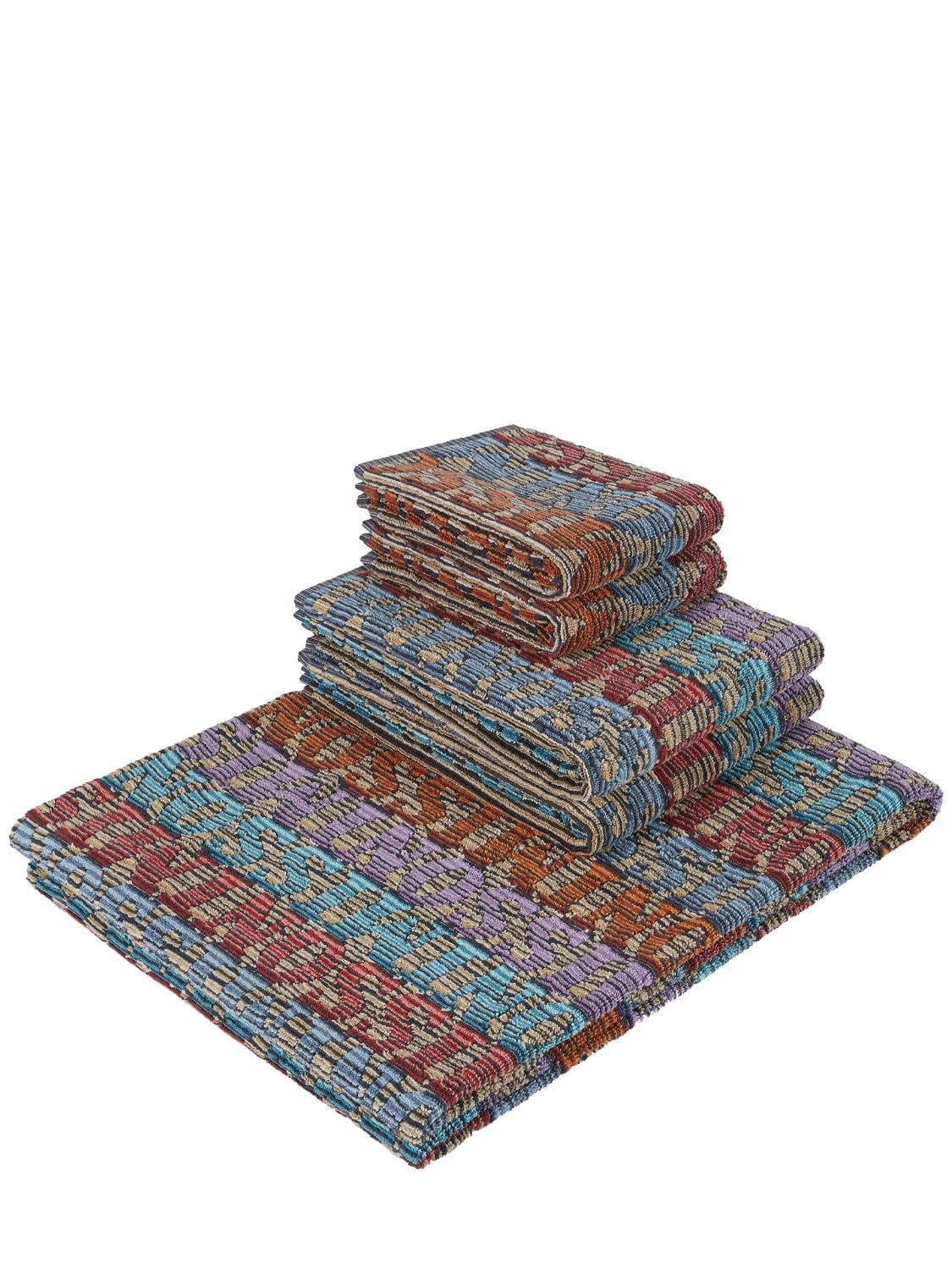 Missoni Home Collection Set Of 5 Blake Cotton Towels In Multicolor