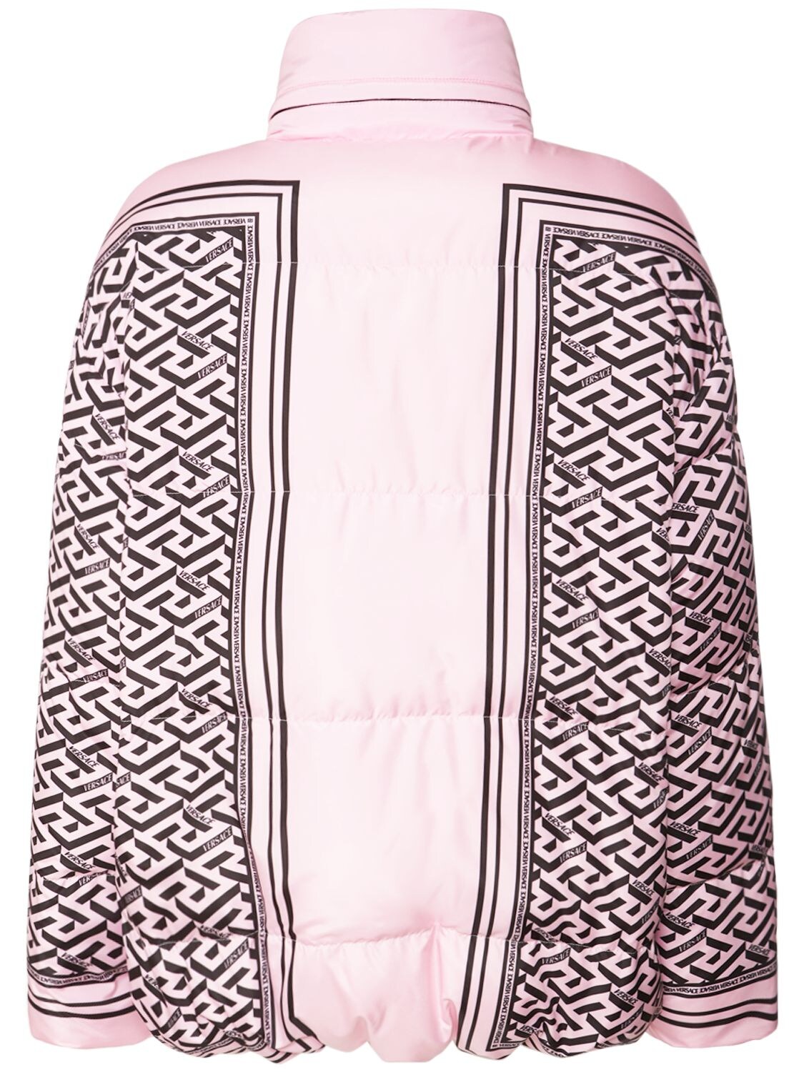Versace monogram-jacquard Cotton Denim Jacket - Pink
