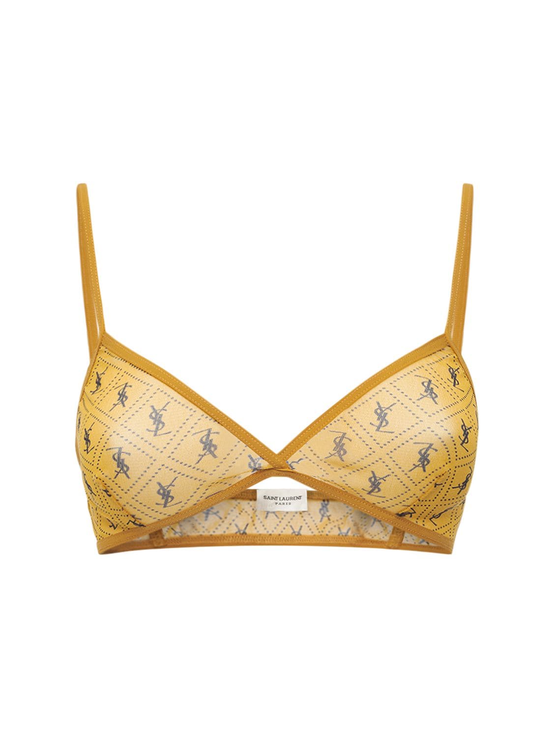 SAINT LAURENT CLASSIC TULLE TRIANGLE BRA