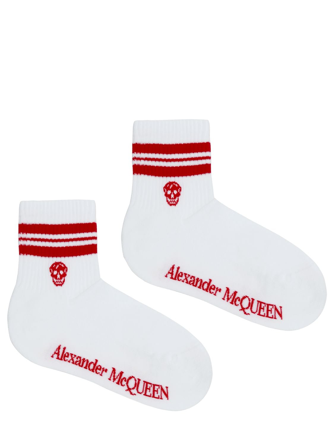 ALEXANDER MCQUEEN 棉质骷髅袜子,75IA8E035-OTA3NA2
