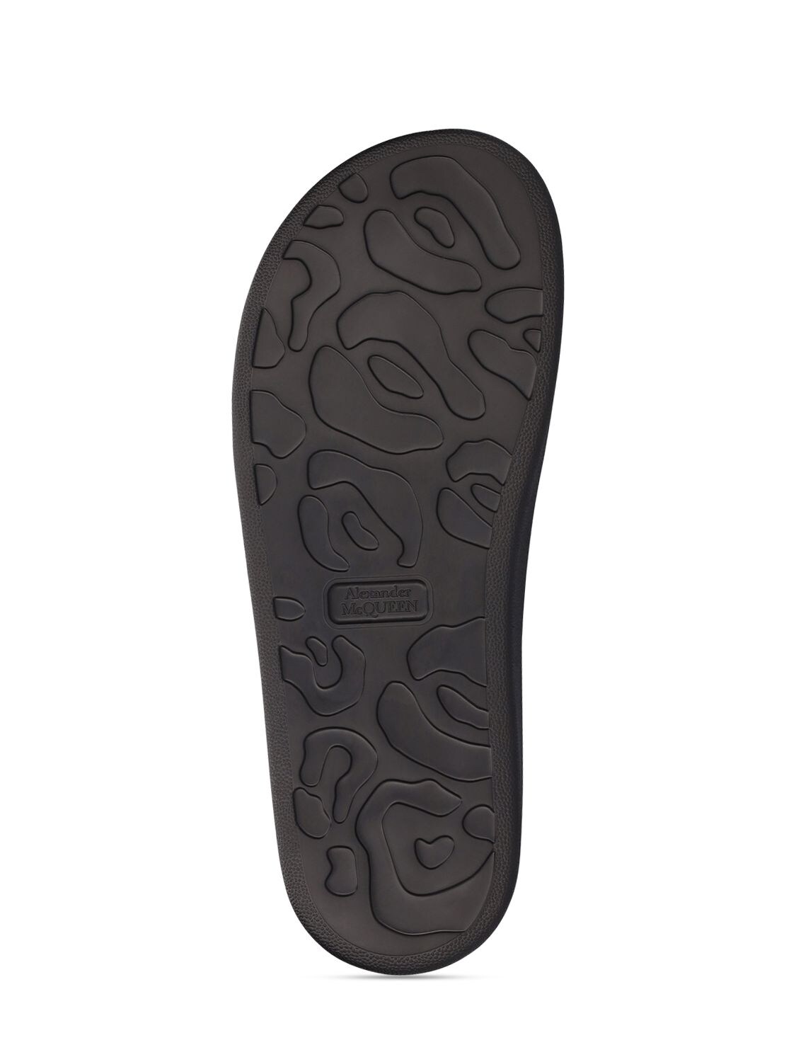 Shop Alexander Mcqueen Rubber Sandals In Black