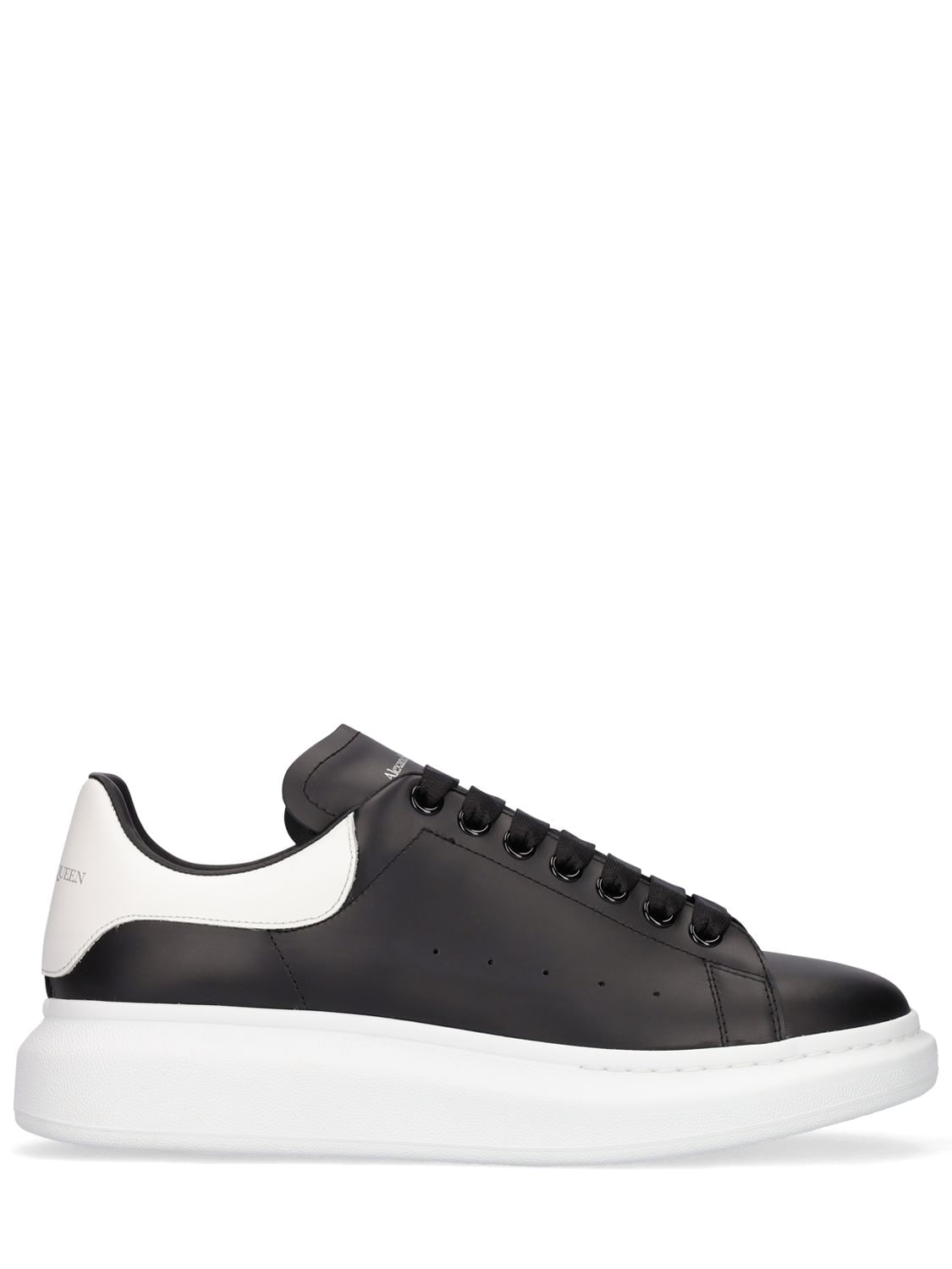 Alexander Mcqueen 45mm Leather Platform Sneakers In Black,white | ModeSens
