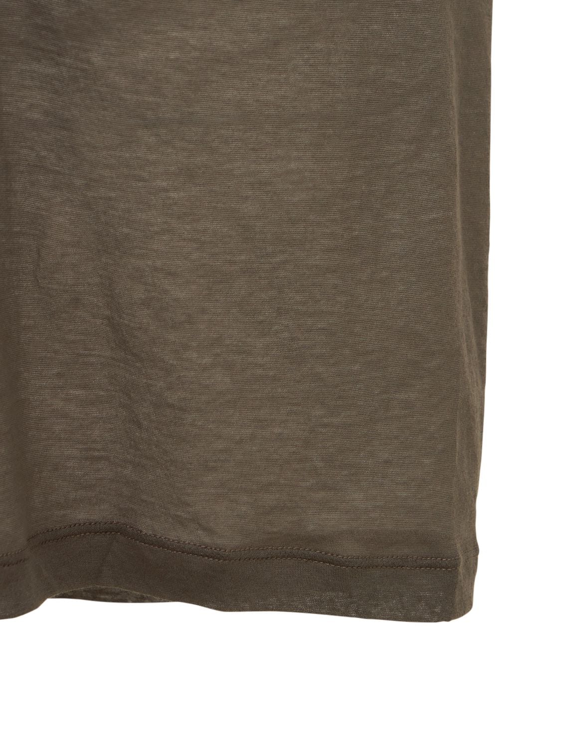 Shop Rick Owens Dylan Sheer Cotton Jersey T-shirt In Dust