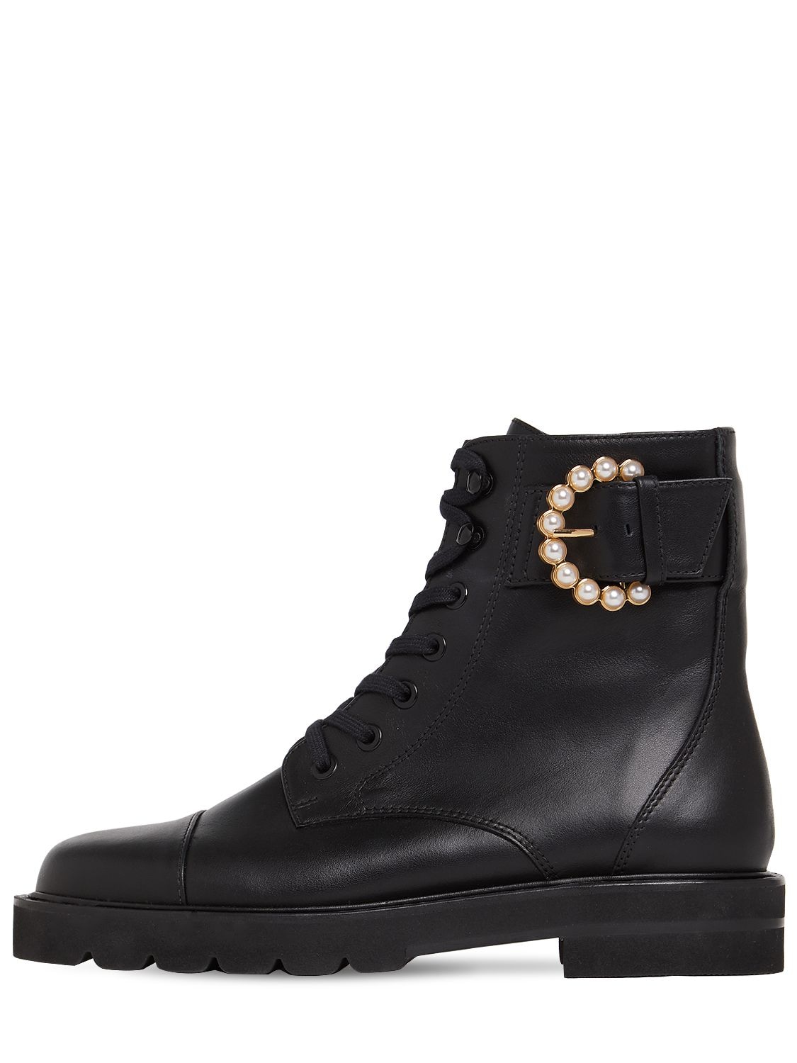 STUART WEITZMAN 25MM PIPER LIFT LEATHER ANKLE BOOTS