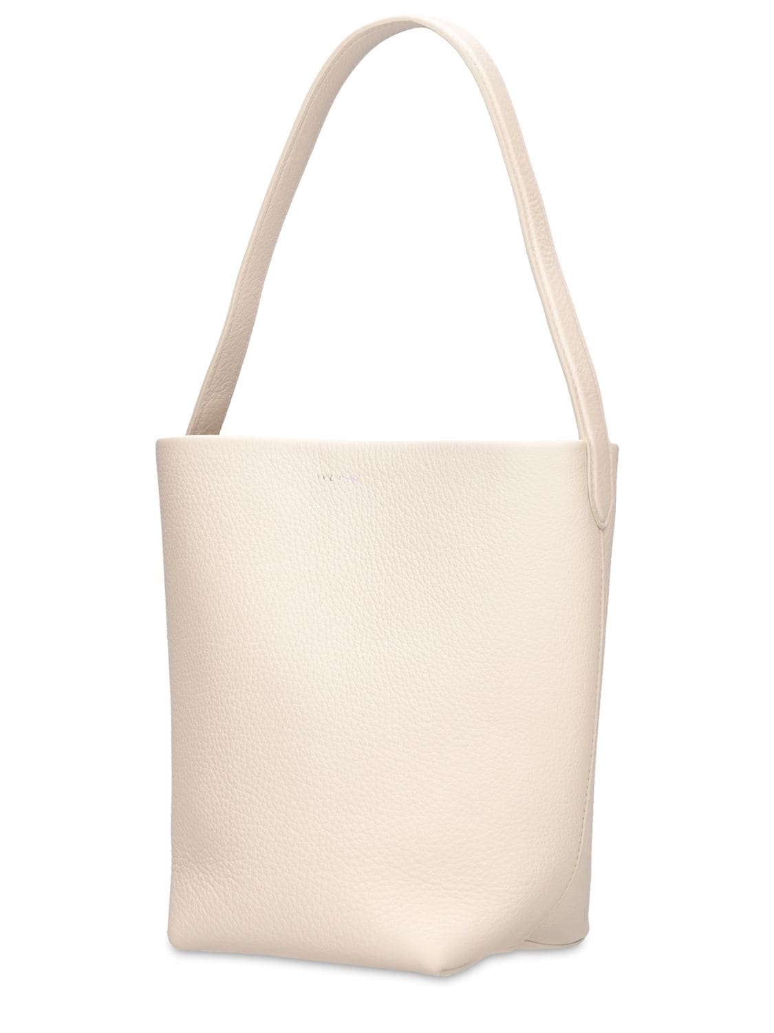 Shop The Row Small N/s Lux Grain Park Leather Tote In Ivory