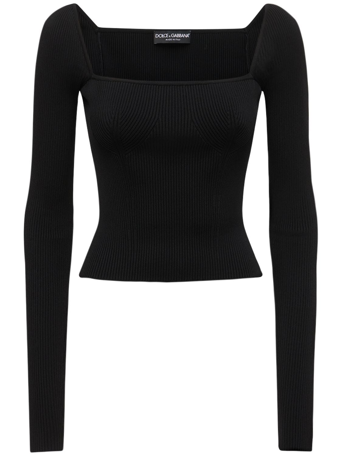 DOLCE & GABBANA VISCOSE BLEND KNIT TOP