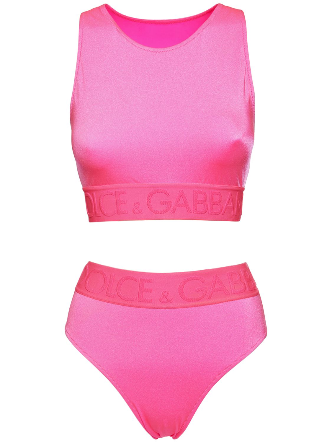 Dolce & Gabbana Pink Pineapple Swimsuit Bikini Bottom Swimwear