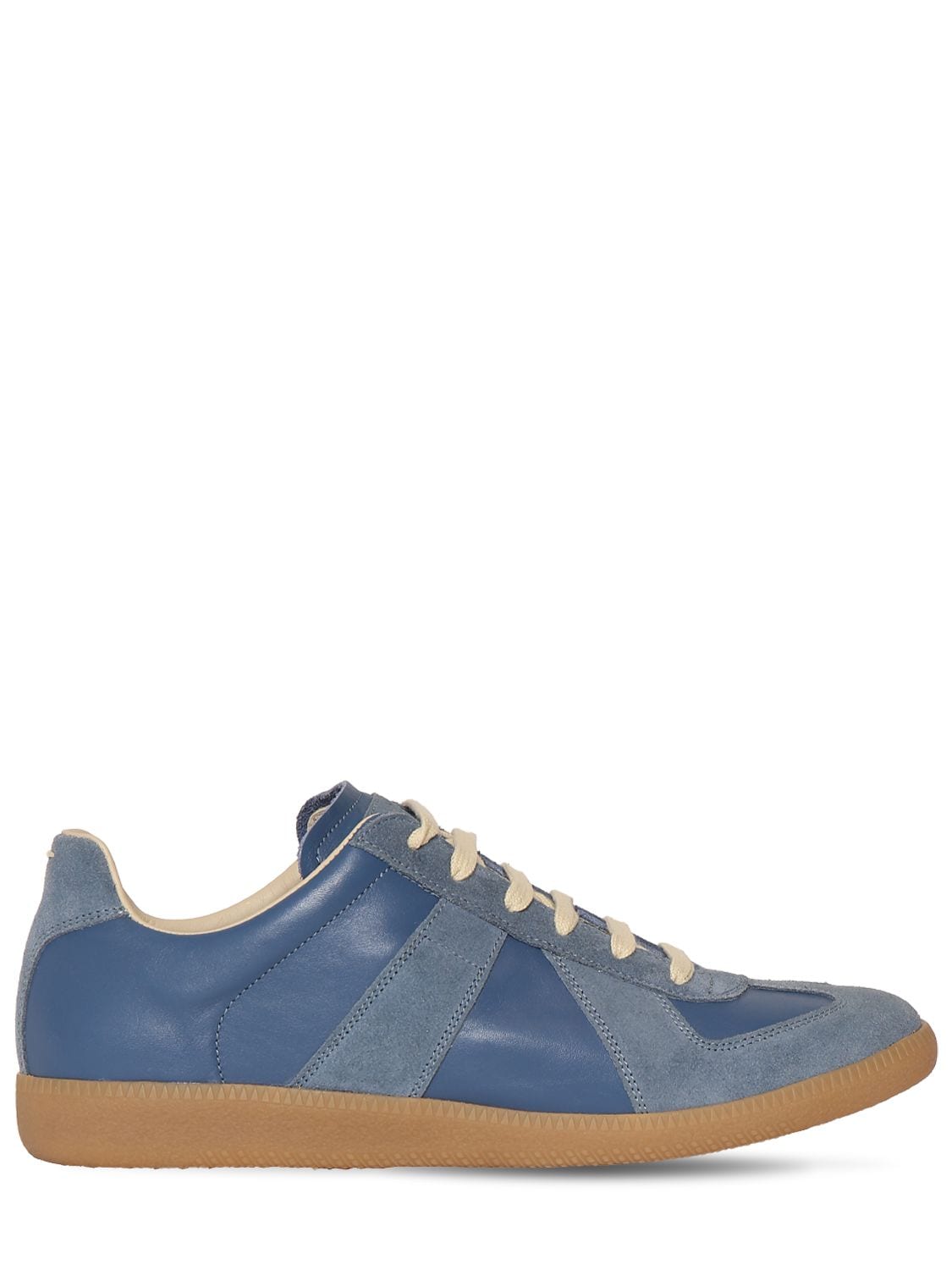MAISON MARGIELA 20mm Replica Leather & Suede Sneakers