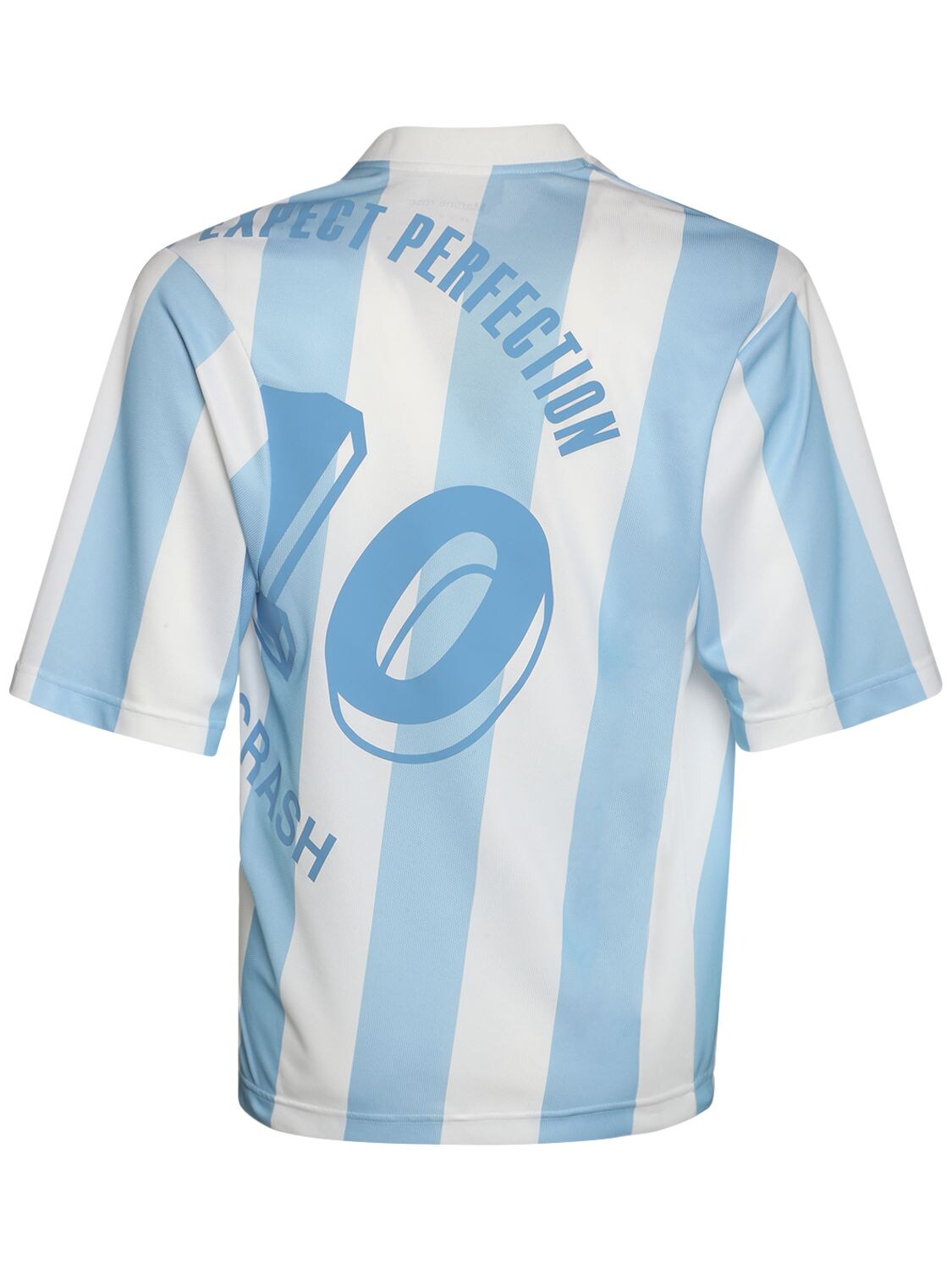 Martine Rose Twist Football Top - White / Light Blue Stripe – Kith