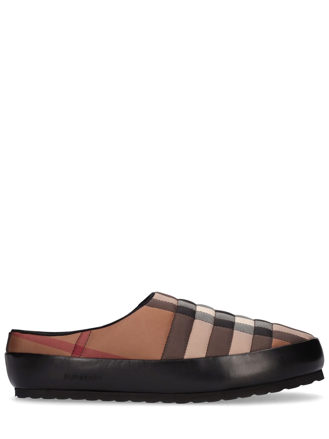 BURBERRY NORTHHAVEN CHECK NYLON SLIP-ON LOAFERS
