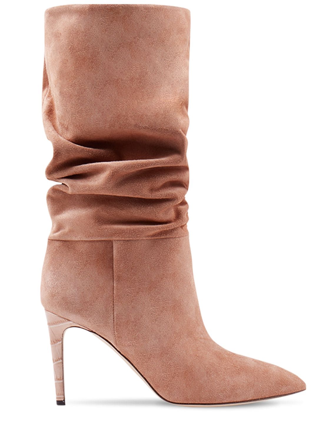 PARIS TEXAS 85MM SLOUCHY SUEDE BOOTS,75ICCL007-U0FIQVJB0
