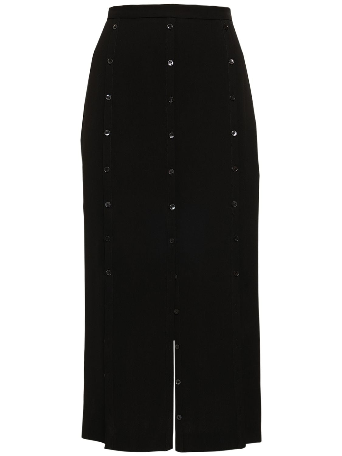 Rochas Silk Georgette Pencil Skirt In 블랙 | ModeSens