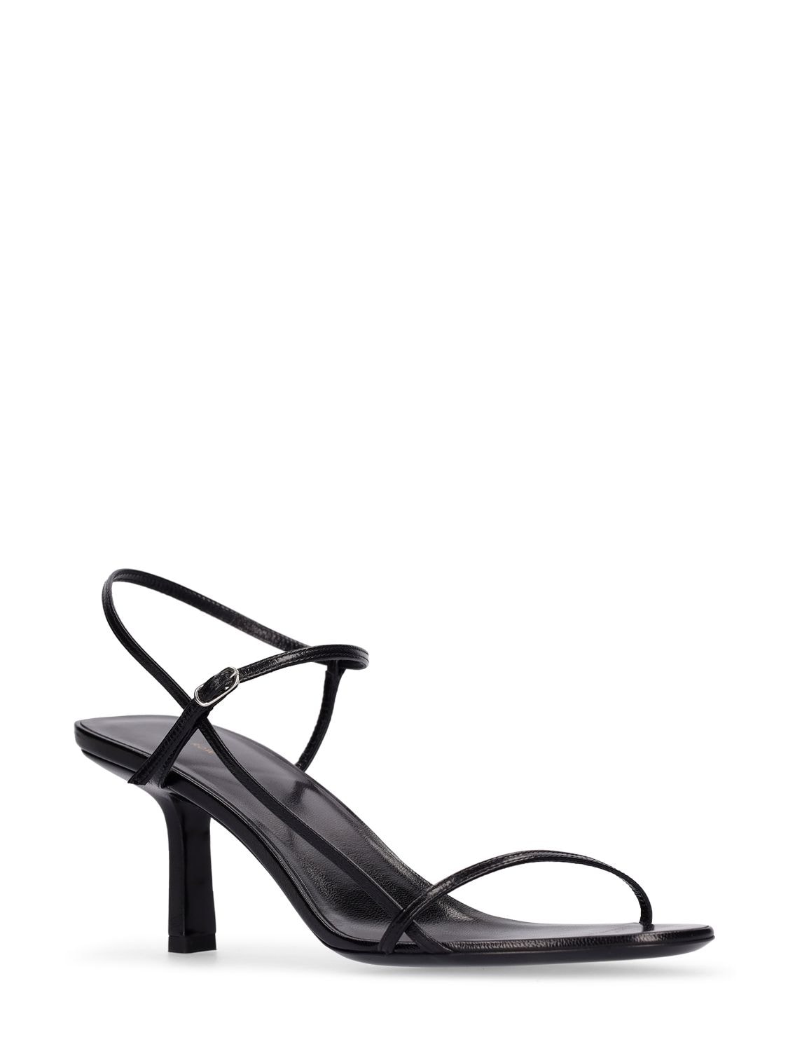 Shop The Row 65mm Bare Leather Sandals In Black