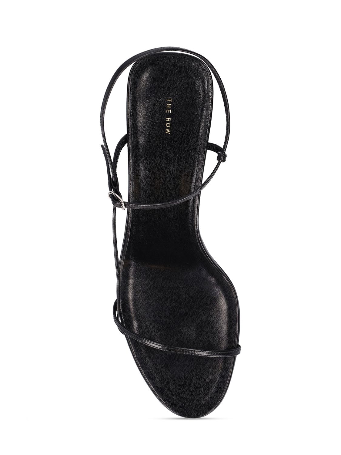 Shop The Row 65mm Bare Leather Sandals In Black