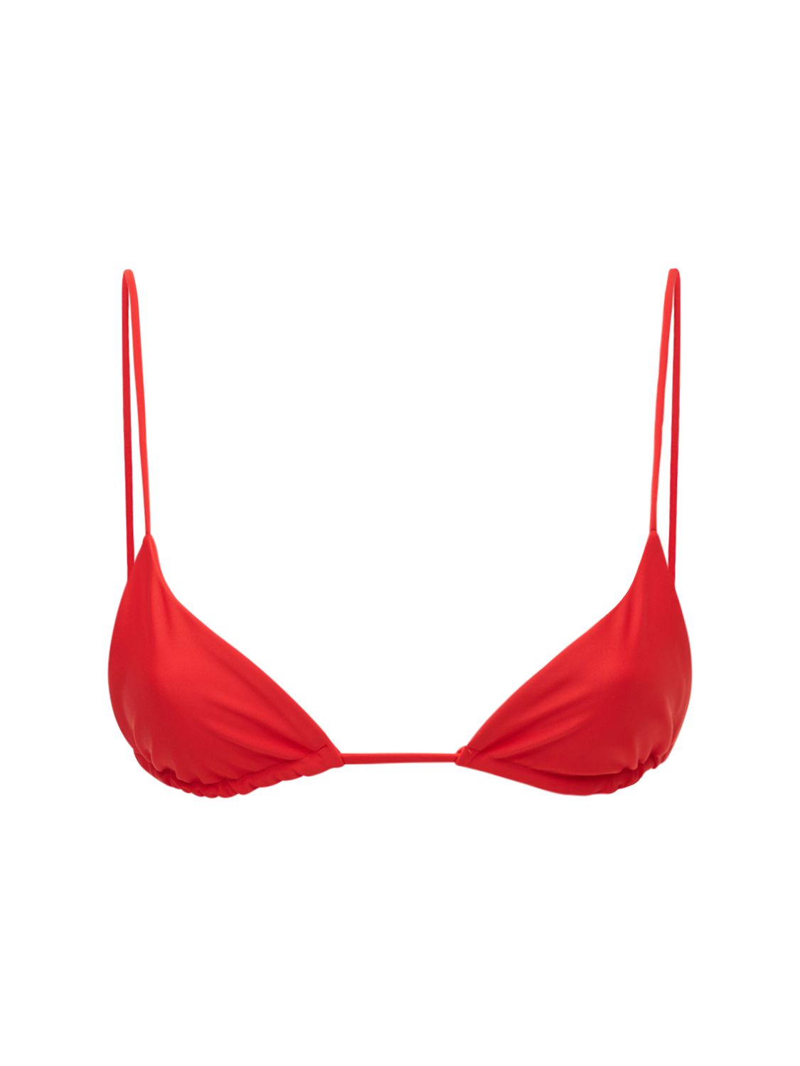 Jade Swim Via Triangle Bikini Top In Red